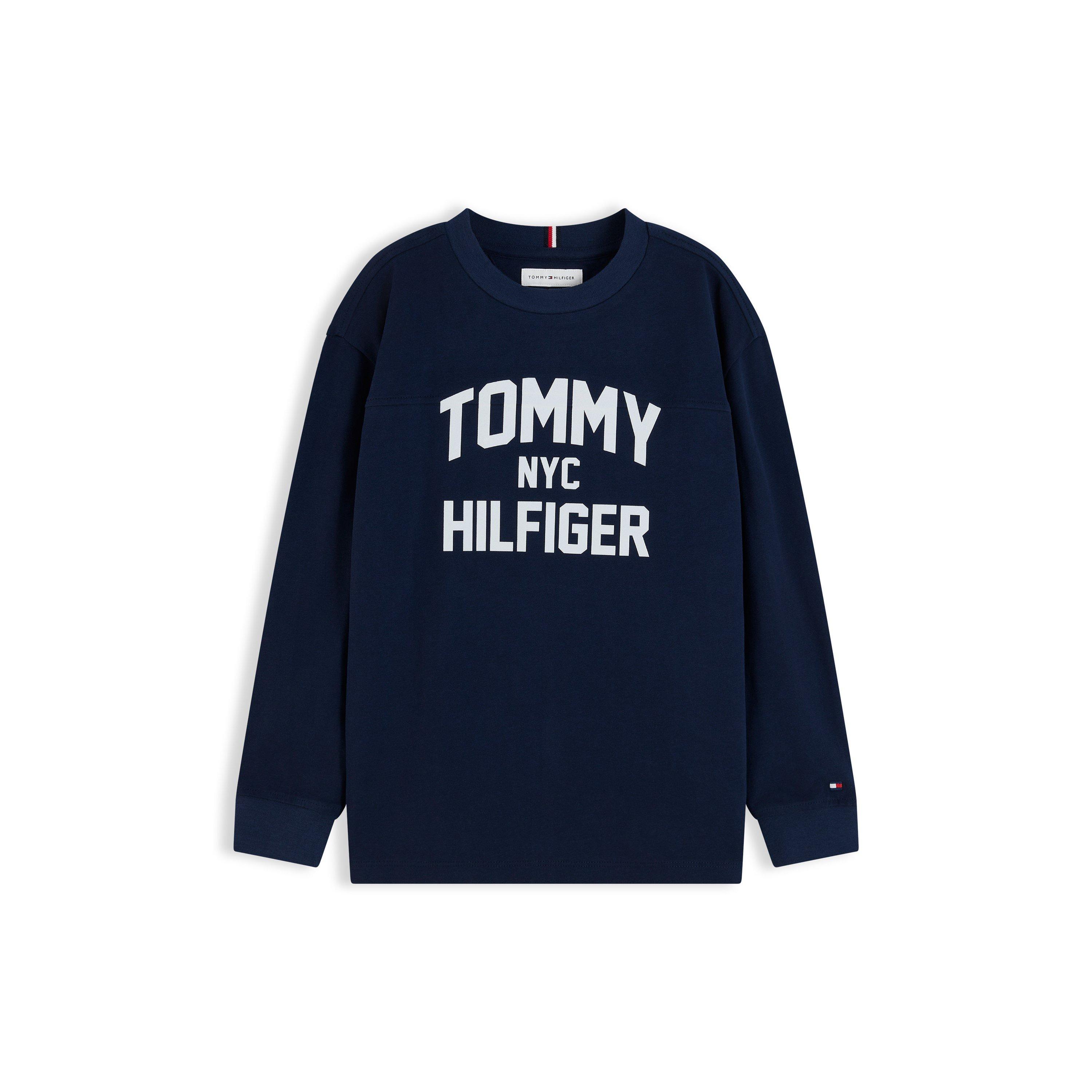 Dark Blue C1G - Tommy Hilfiger - Kids' Varsity Long-Sleeve T-Shirt - 1