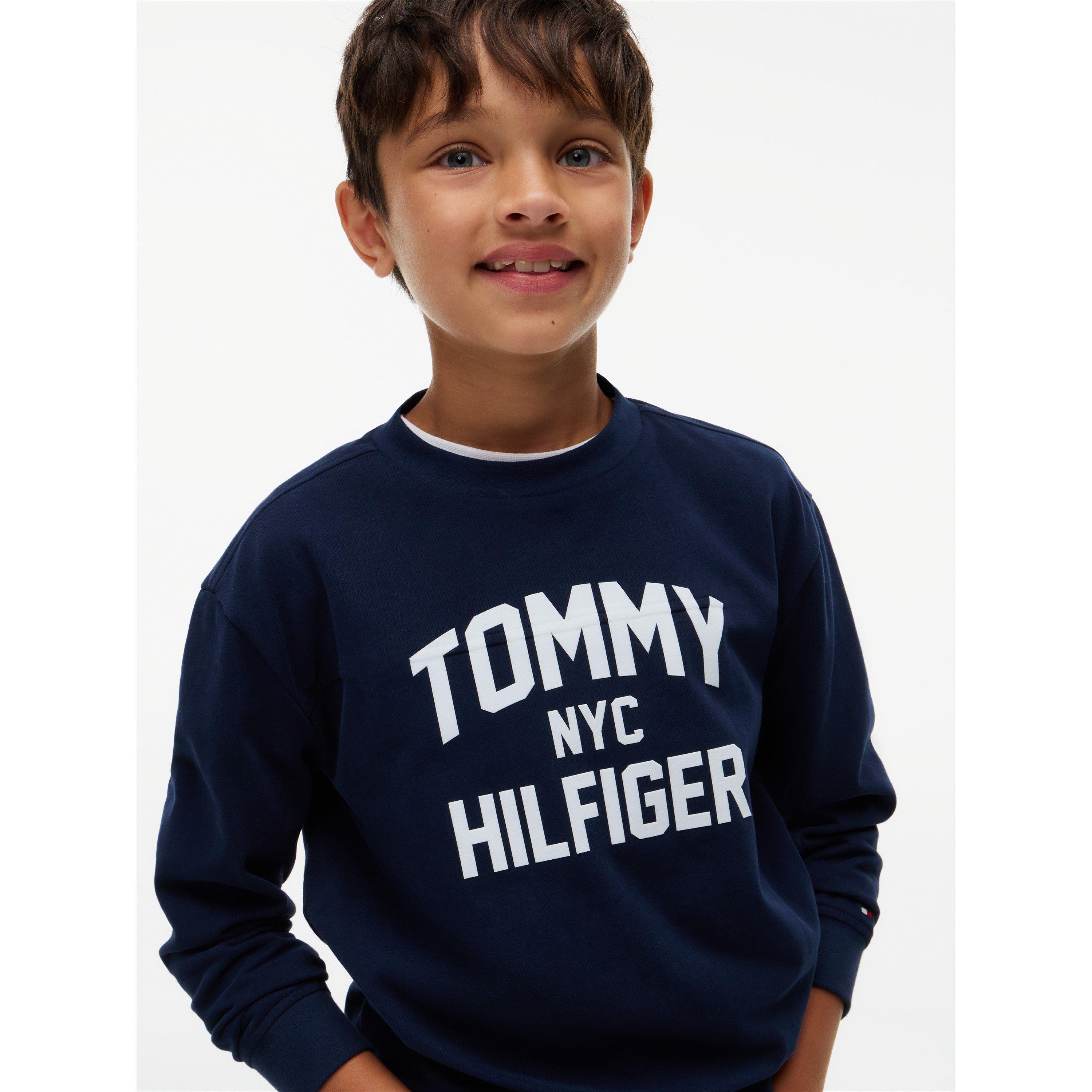 Dark Blue C1G - Tommy Hilfiger - Kids' Varsity Long-Sleeve T-Shirt - 3