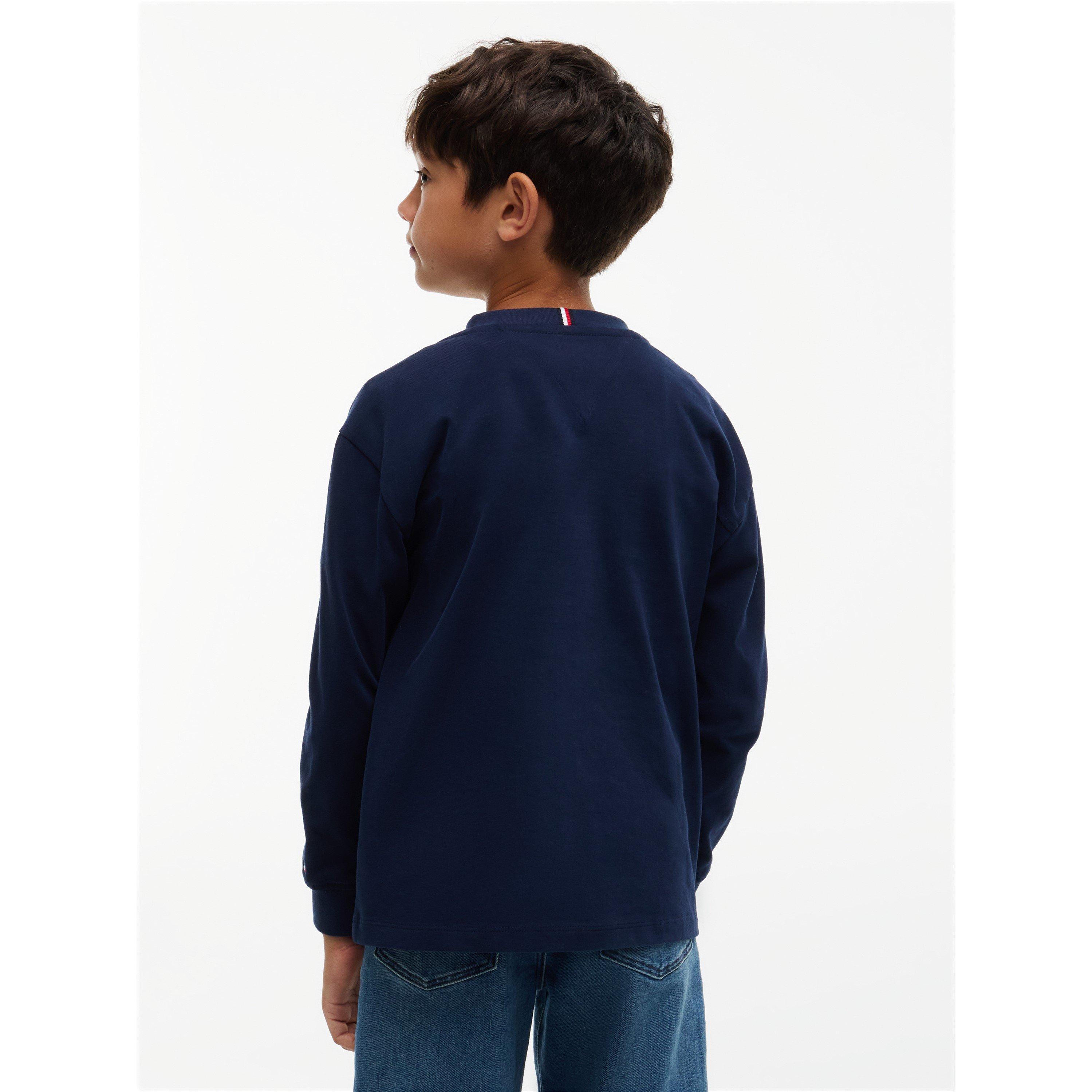 Dark Blue C1G - Tommy Hilfiger - Kids' Varsity Long-Sleeve T-Shirt - 4