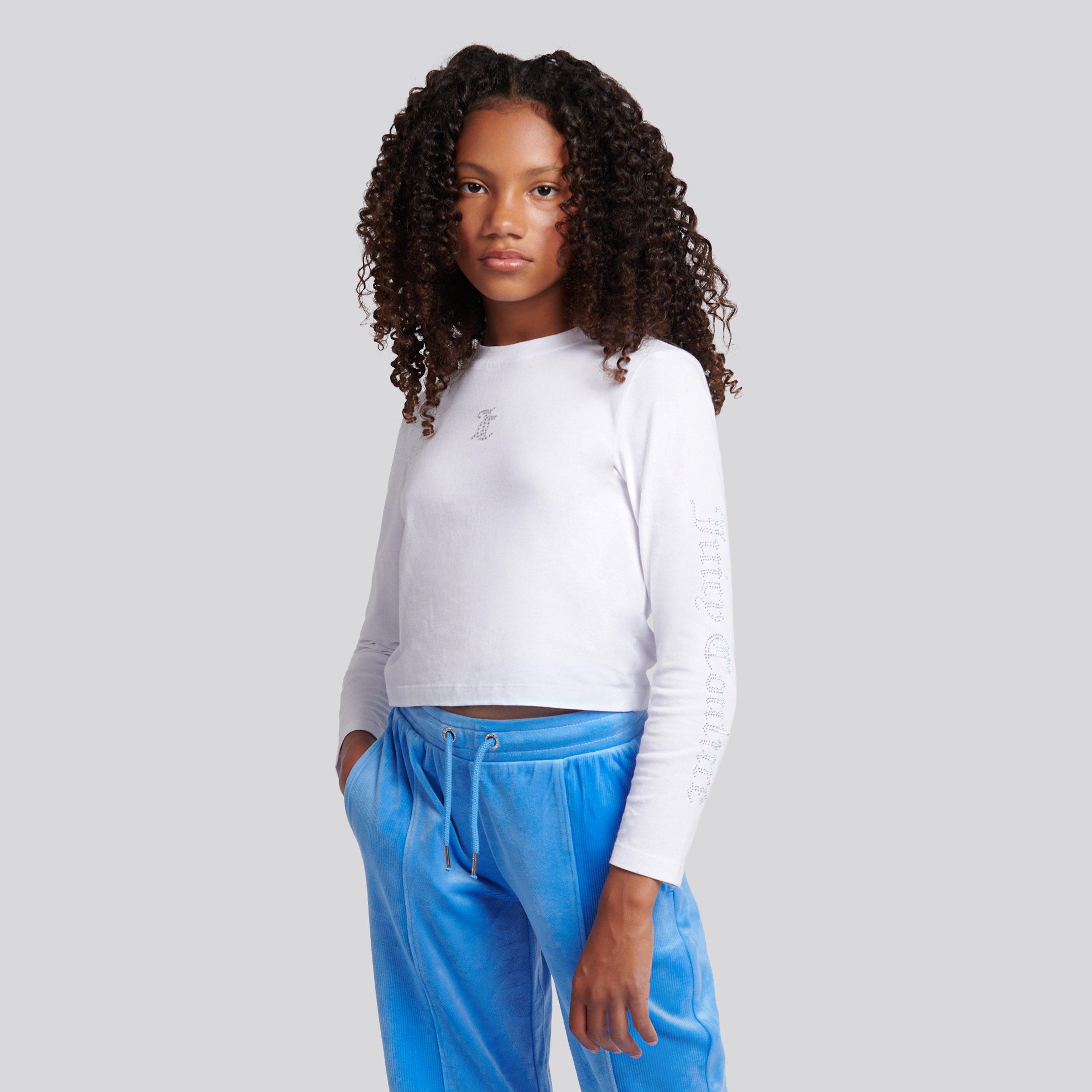 White 002 - Juicy Couture - Kids' Diamond Long-Sleeve T-Shirt - 3