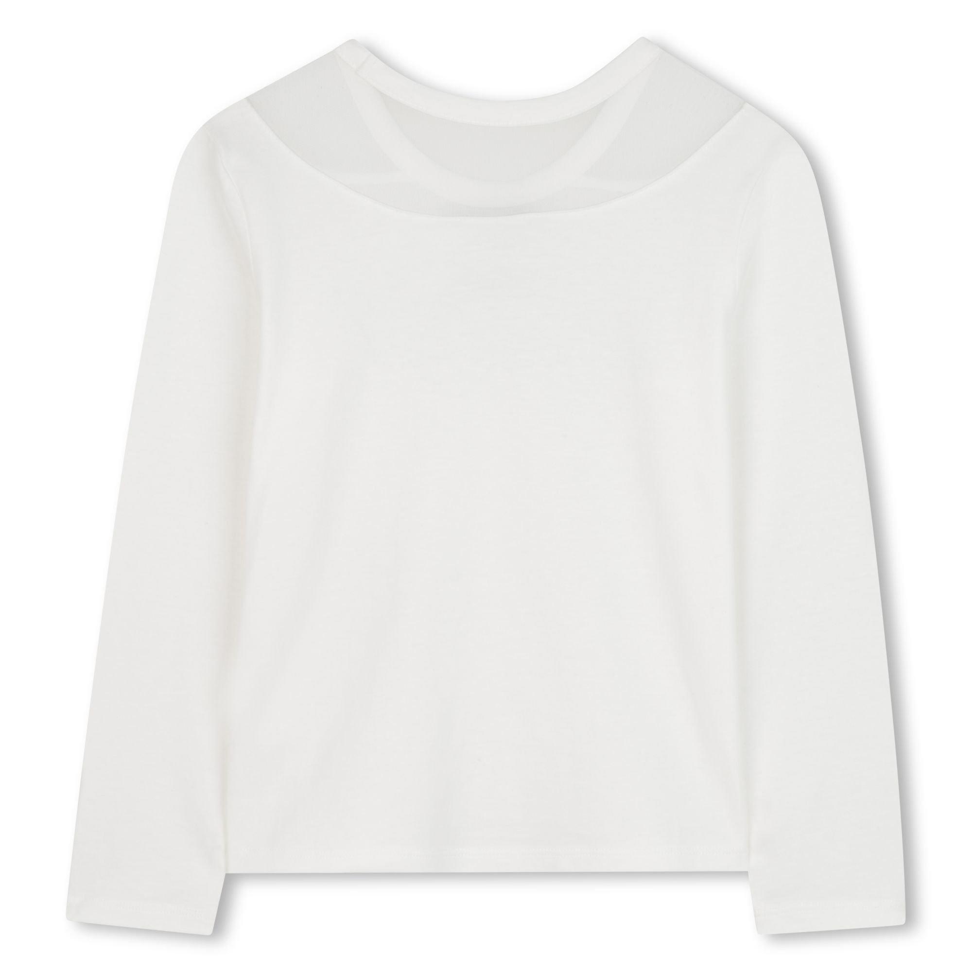 Cream - DKNY - DKNY Logo LS Tee Jn61 - 2