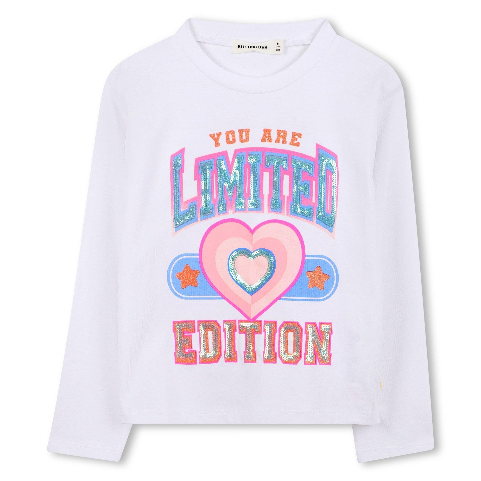 White - Billieblush - Kids' Graphic T Long Sleeve T-Shirt - 1