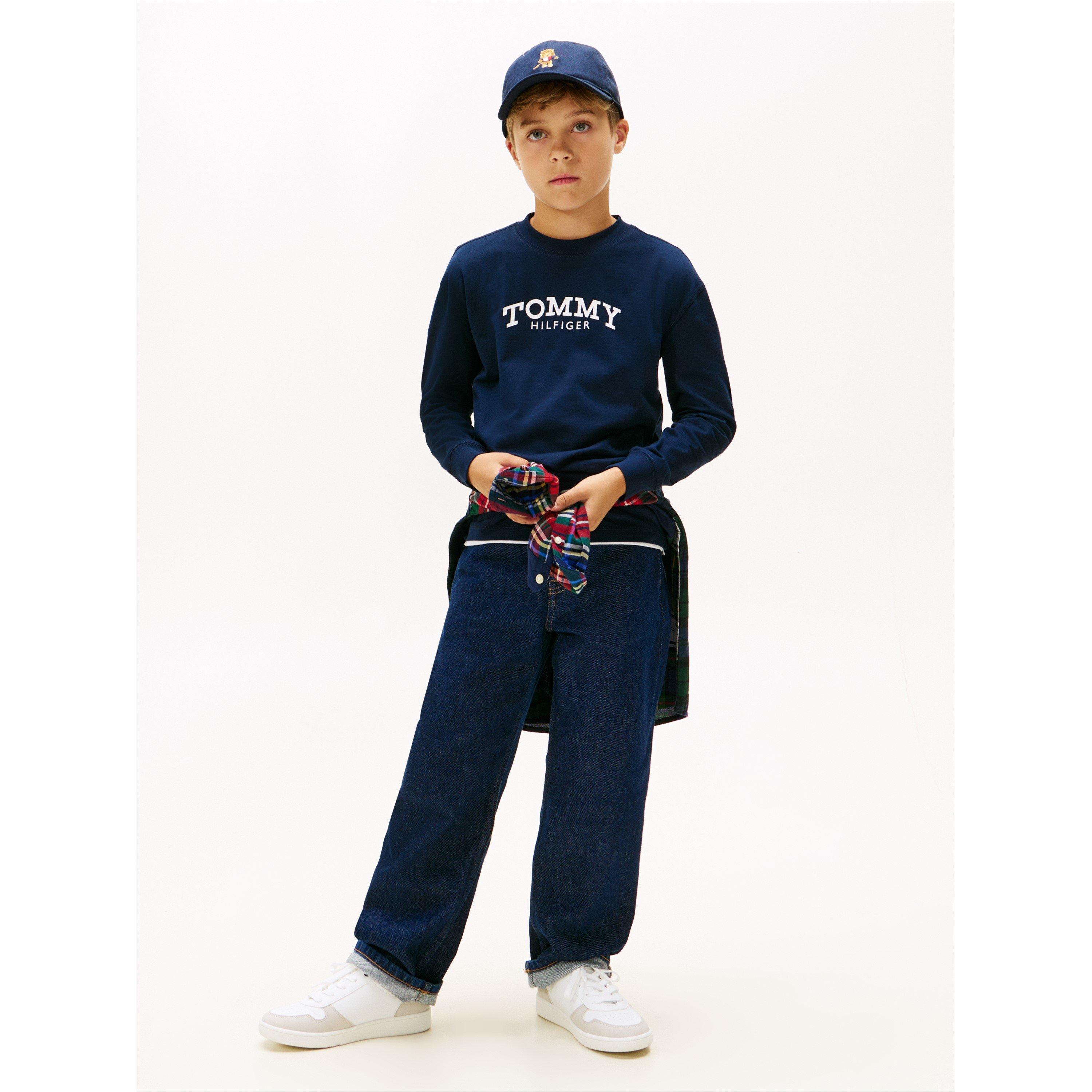 Dark Night Navy - Tommy Hilfiger - Tommy Mono Prnt Tee Jn62 - 4