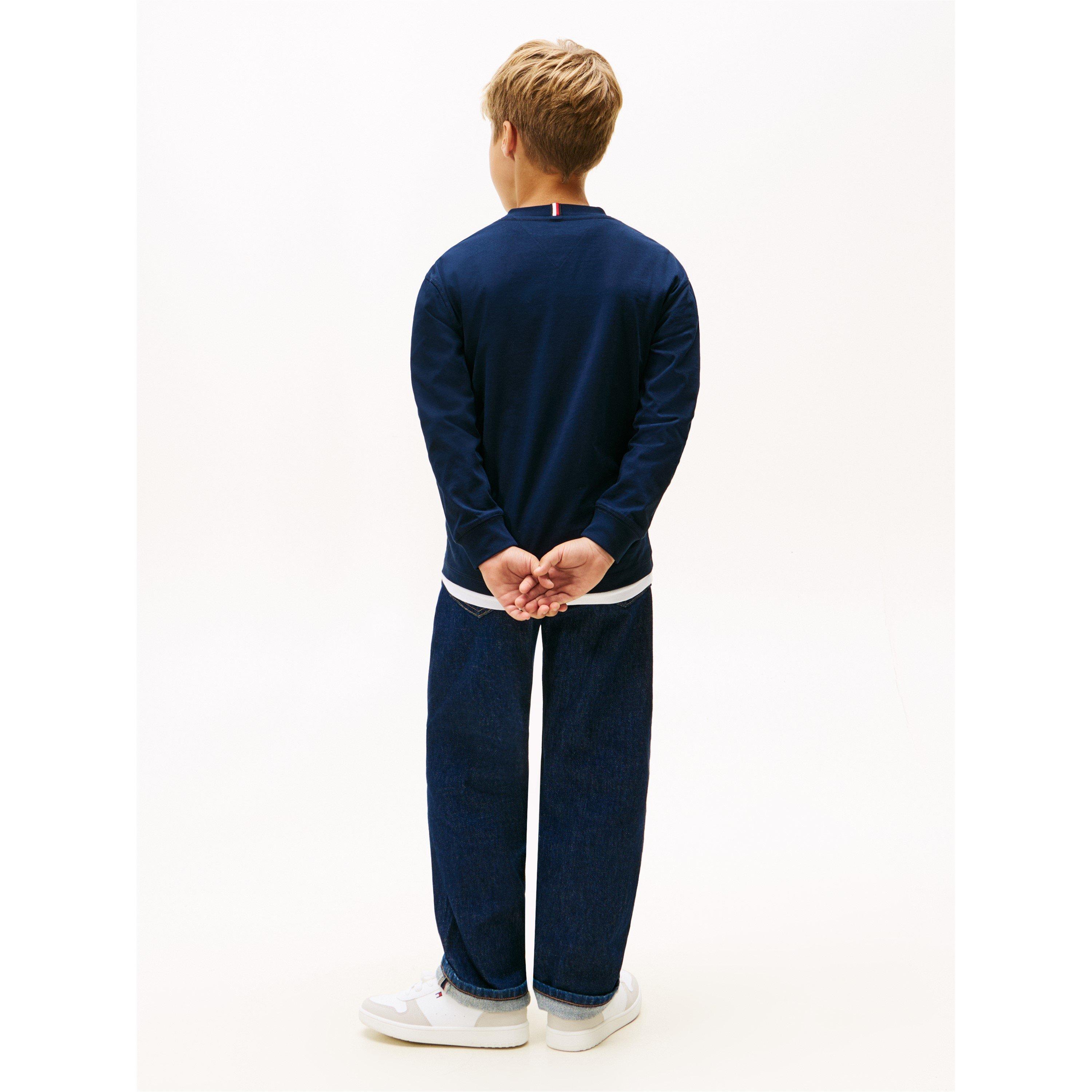 Dark Night Navy - Tommy Hilfiger - Tommy Mono Prnt Tee Jn62 - 5