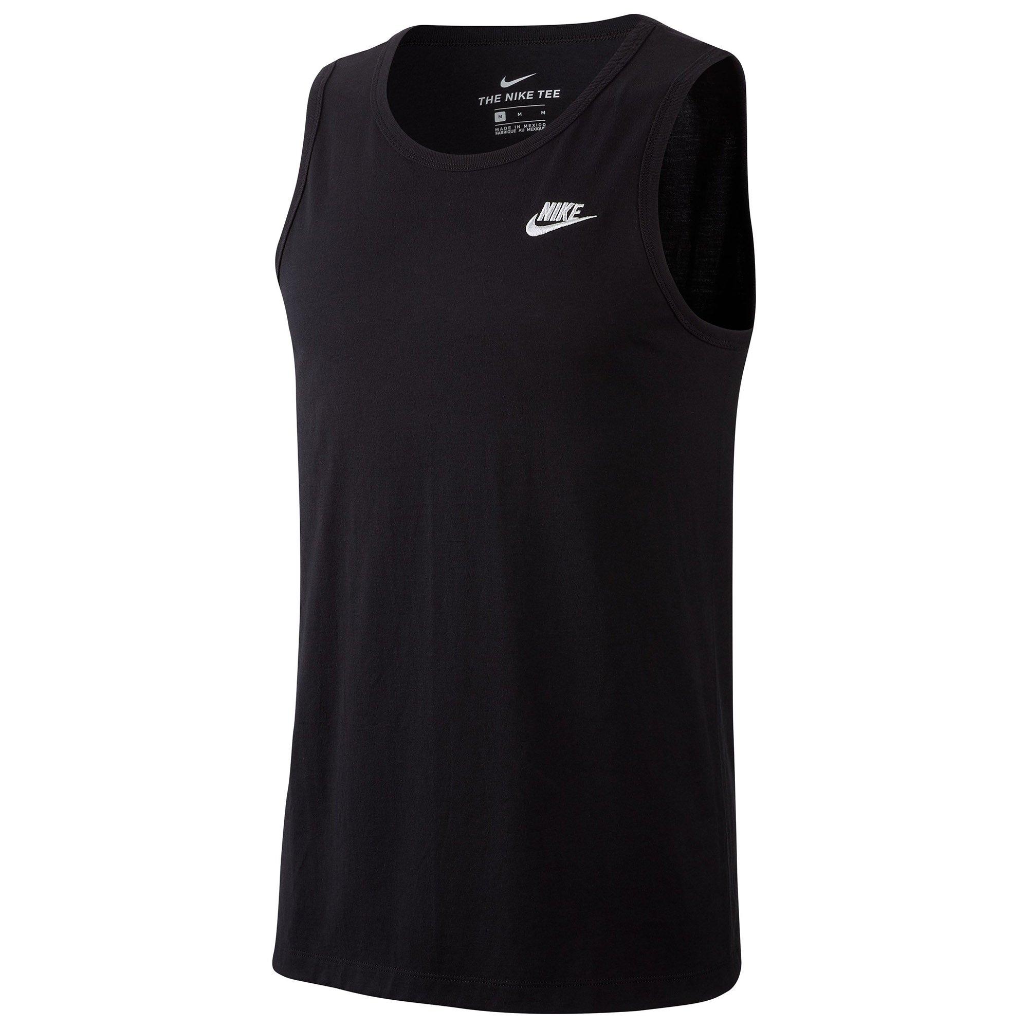 Black/White - Nike - Sportswear Club Mens Tank Top - 1