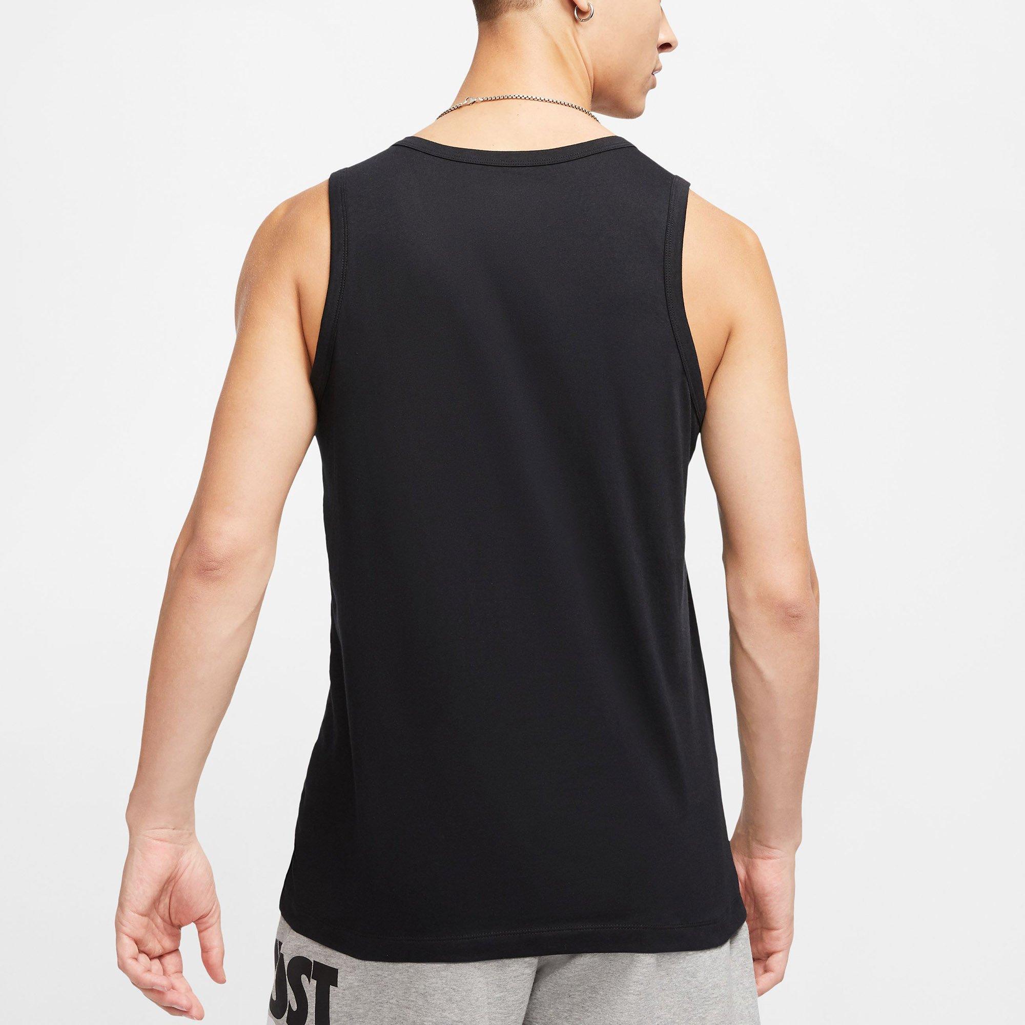 Black/White - Nike - Sportswear Club Mens Tank Top - 4