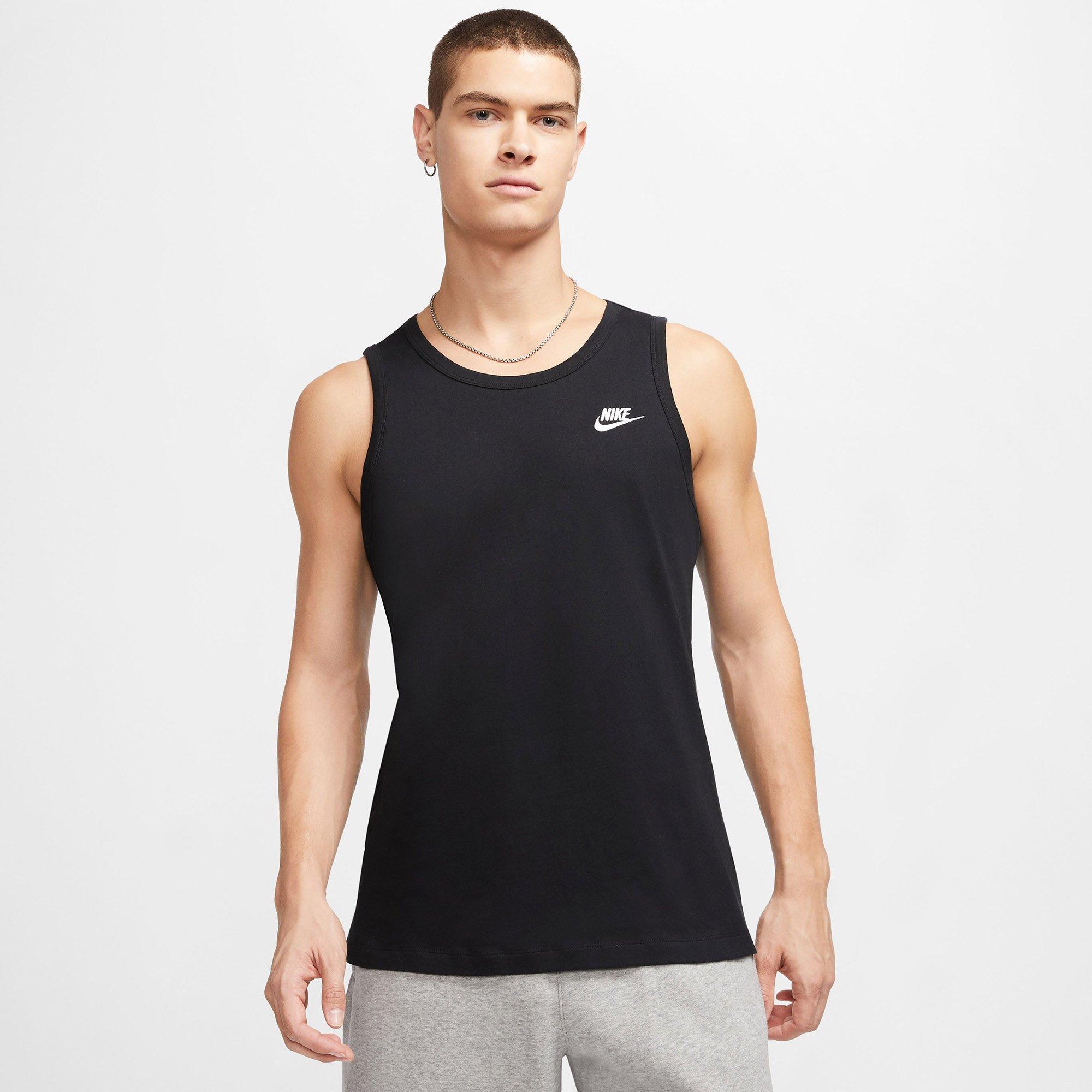 Black/White - Nike - Sportswear Club Mens Tank Top - 6