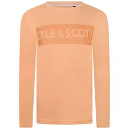 Lyle and Scott Tonal Logo Long Sleeve T-Shirt Juniors