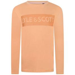 Lyle and Scott Tonal Logo Long Sleeve T Shirt Juniors