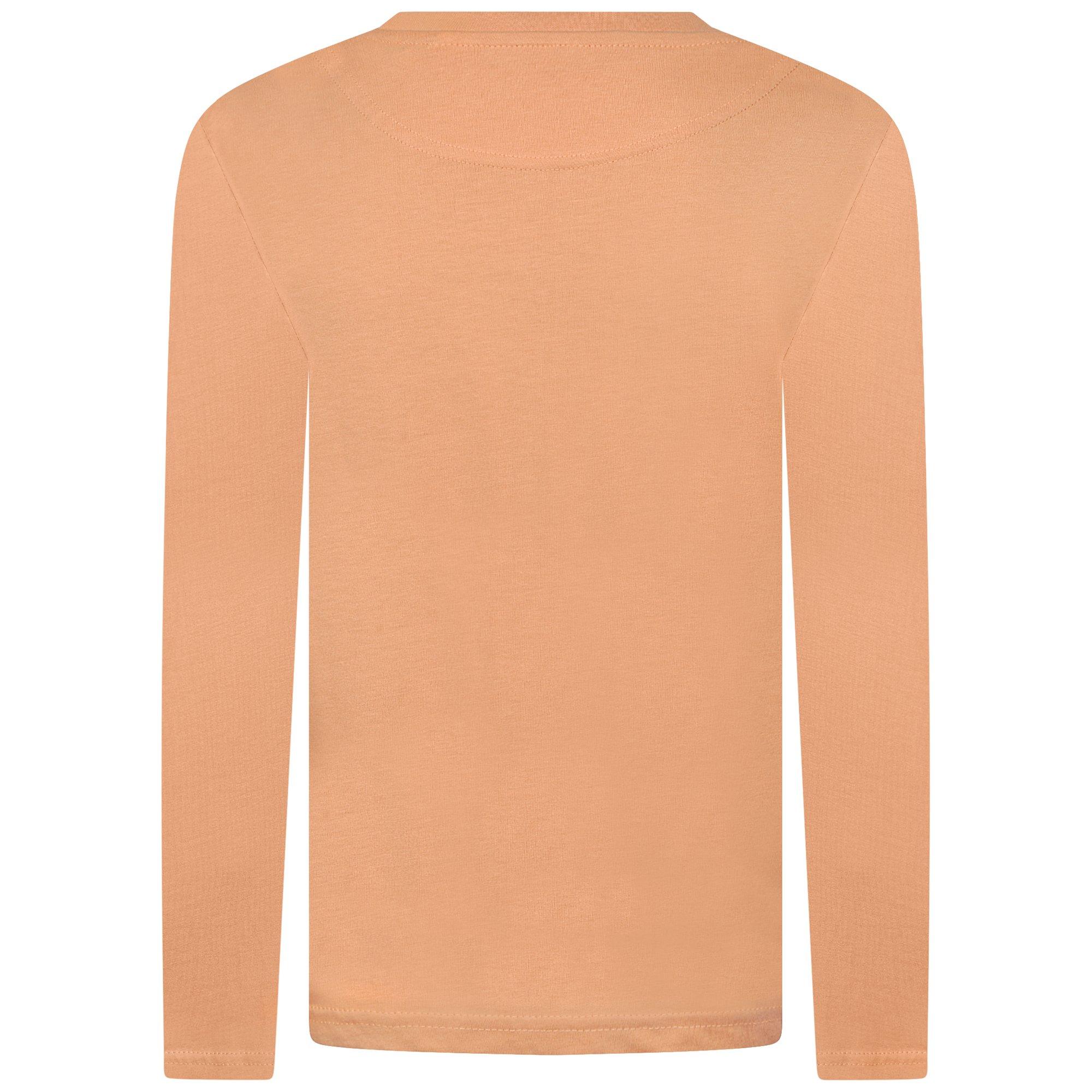 Orange corail - Lyle and Scott - Tonal Logo Long-Sleeve T-Shirt - 2