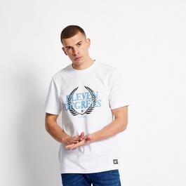 11 Degrees 11D Crest Graphic T Shirt White