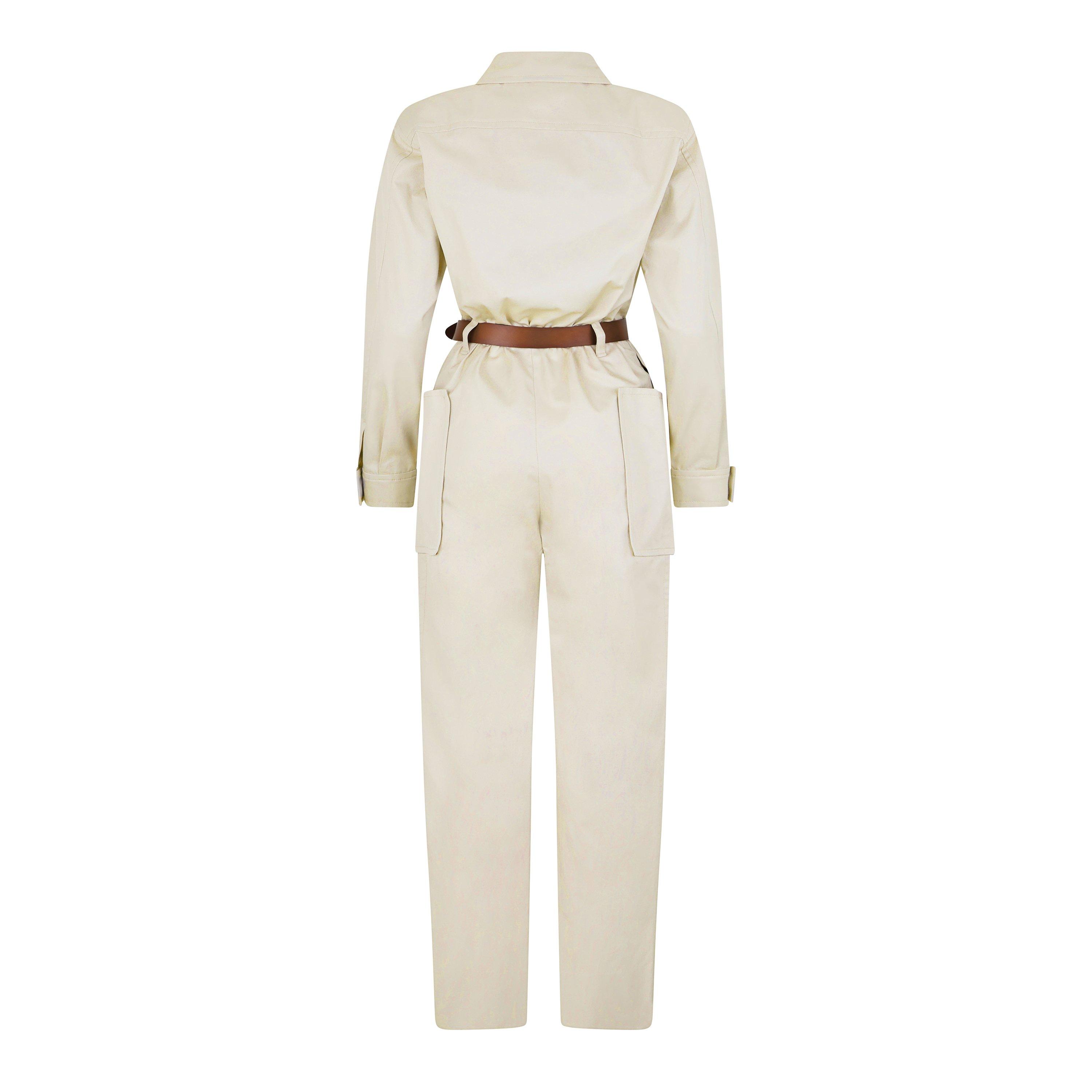 BEIGE CLAIR - Saint Laurent - Jumpsuit In Cotton Twill - 6