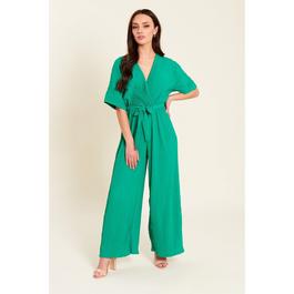 Be You Wide Wide Leg Plisse Jumpsuit