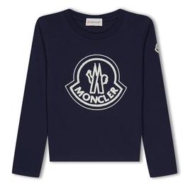 Moncler Logo Long Sleeved T Shirt Juniors