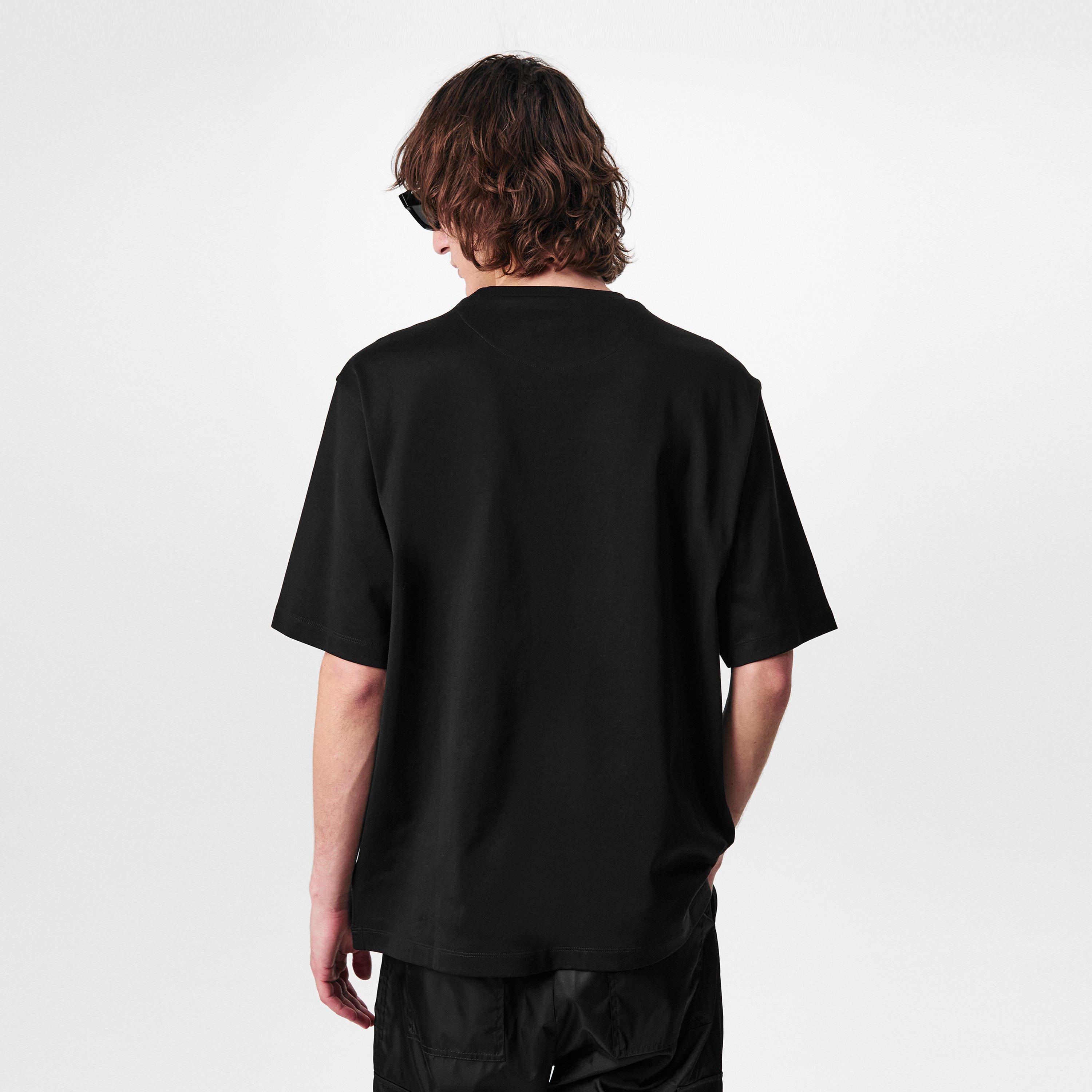Black - Prada - Logo Plaque T-Shirt - 4