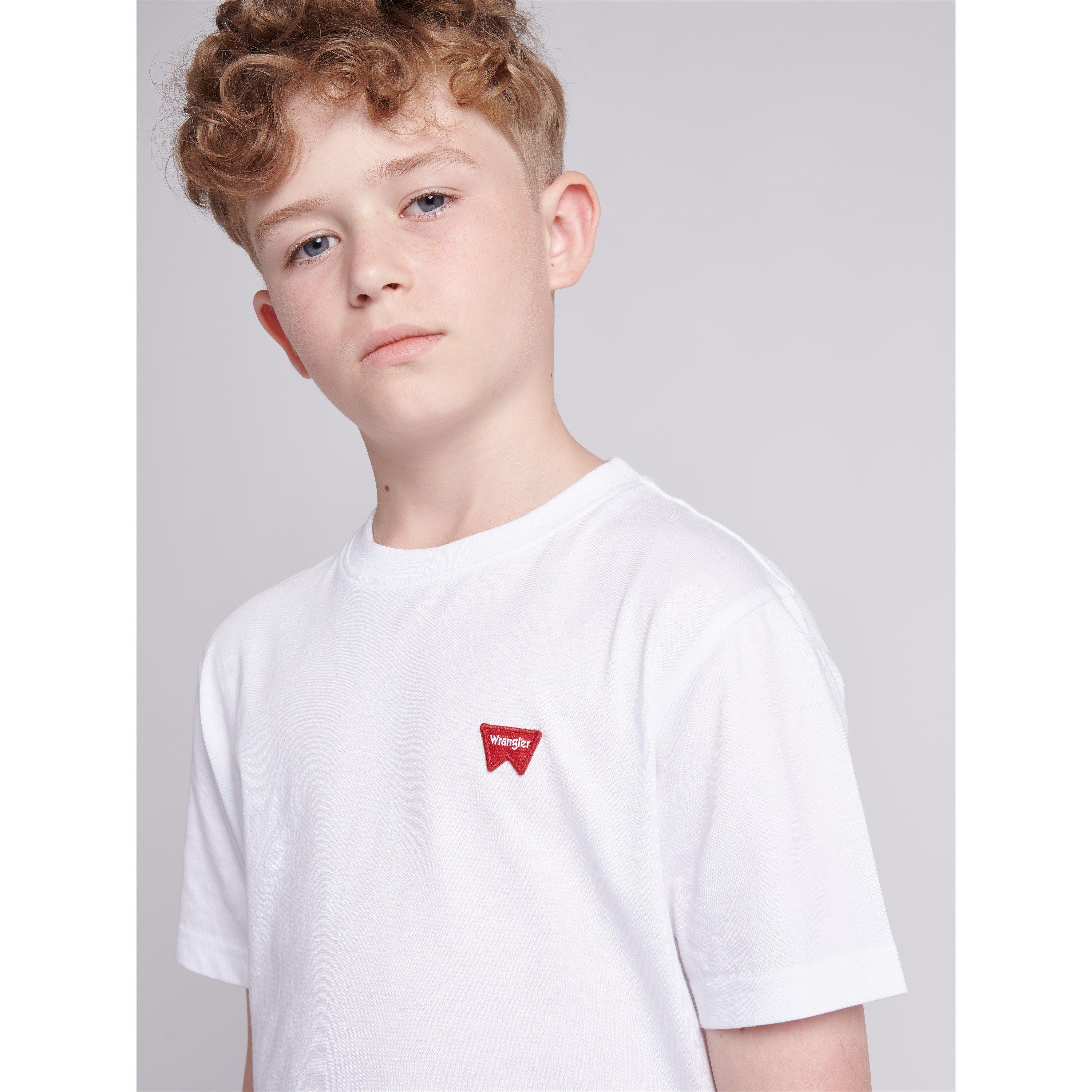 Bright white - Wrangler - Festival Badge Regular Fit T-Shirt - 2