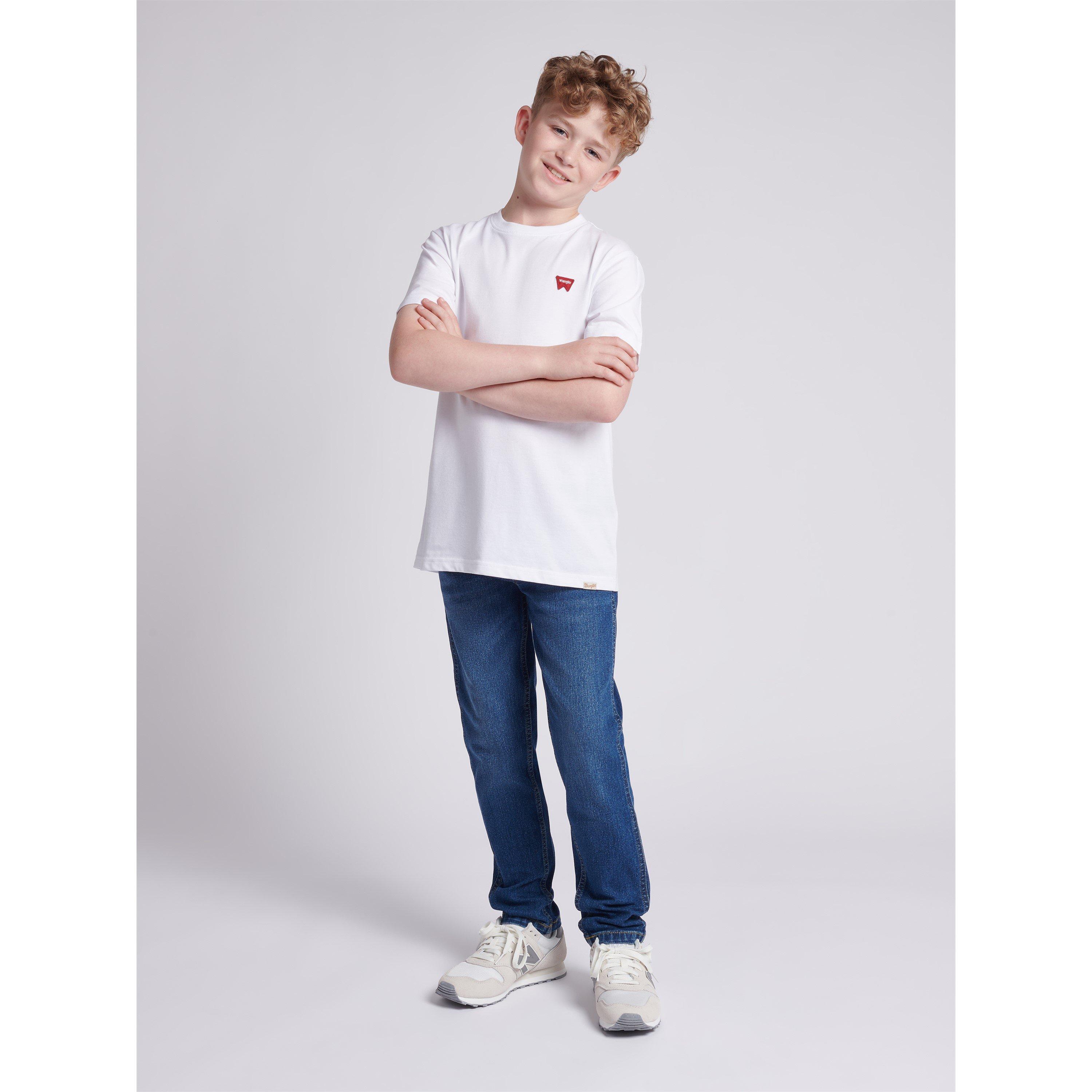 Bright white - Wrangler - Festival Badge Regular Fit T-Shirt - 4