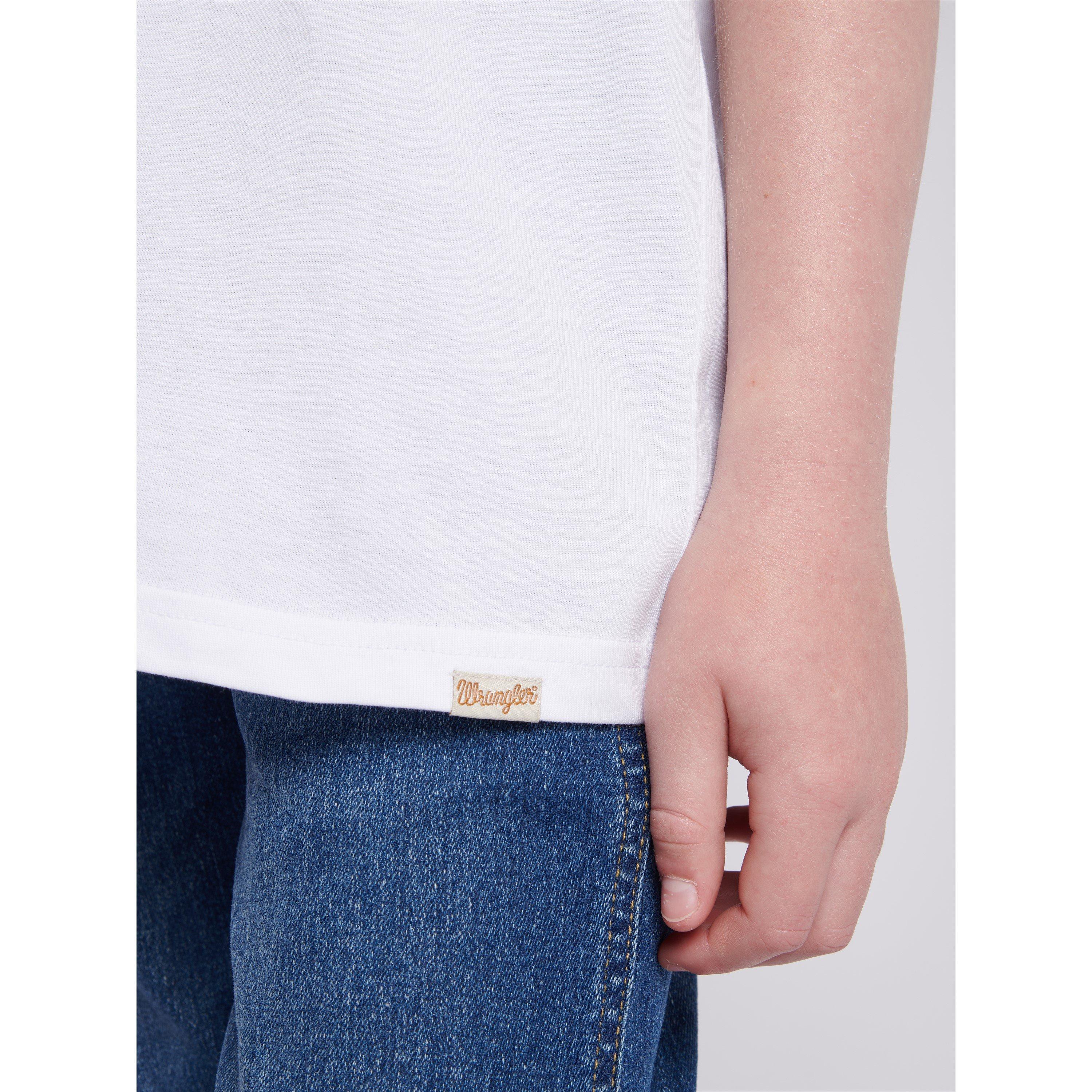 Bright white - Wrangler - Festival Badge Regular Fit T-Shirt - 5