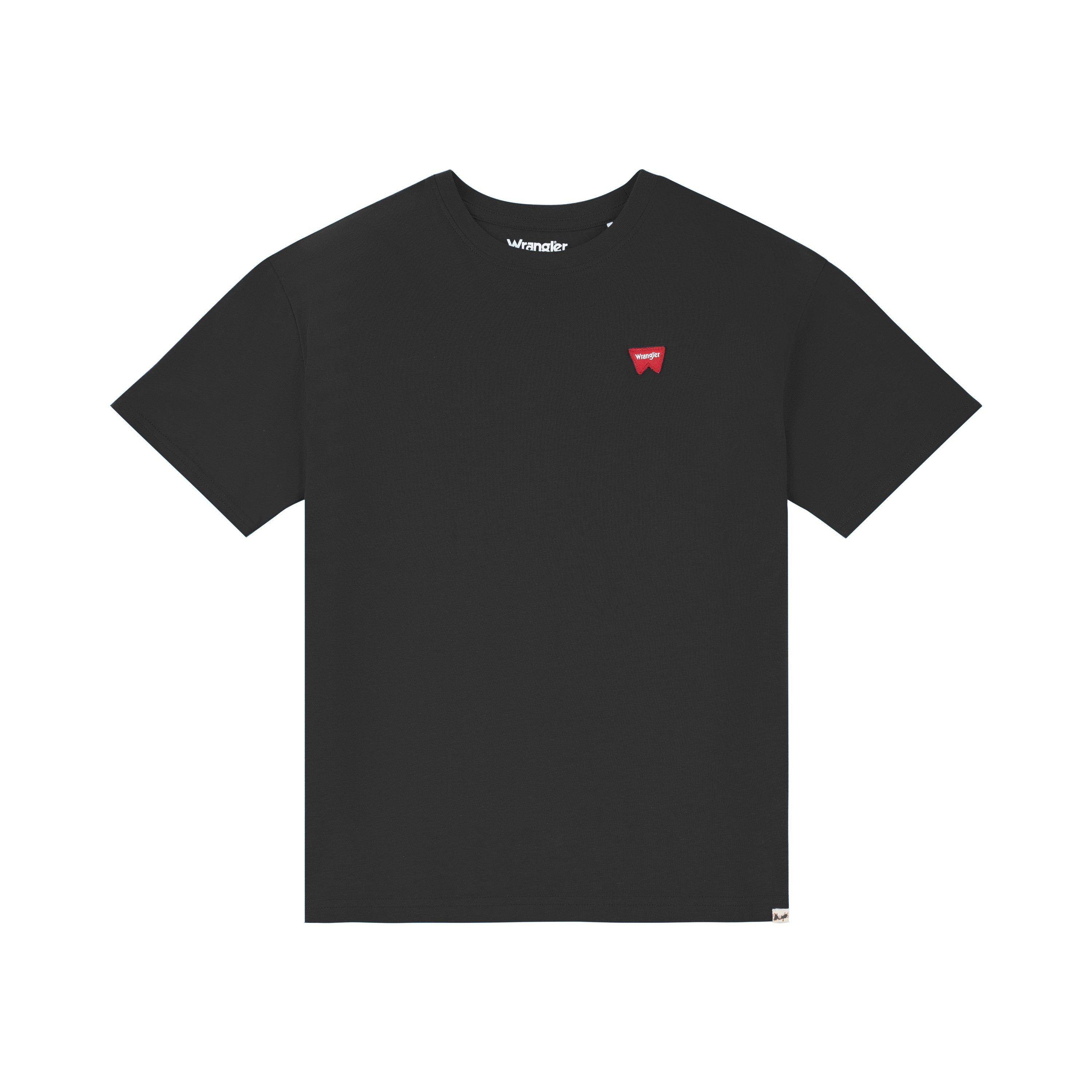 Wrangler Boys Kids' Festival Badge Regular Fit T-Shirt - Black - 12-13Y