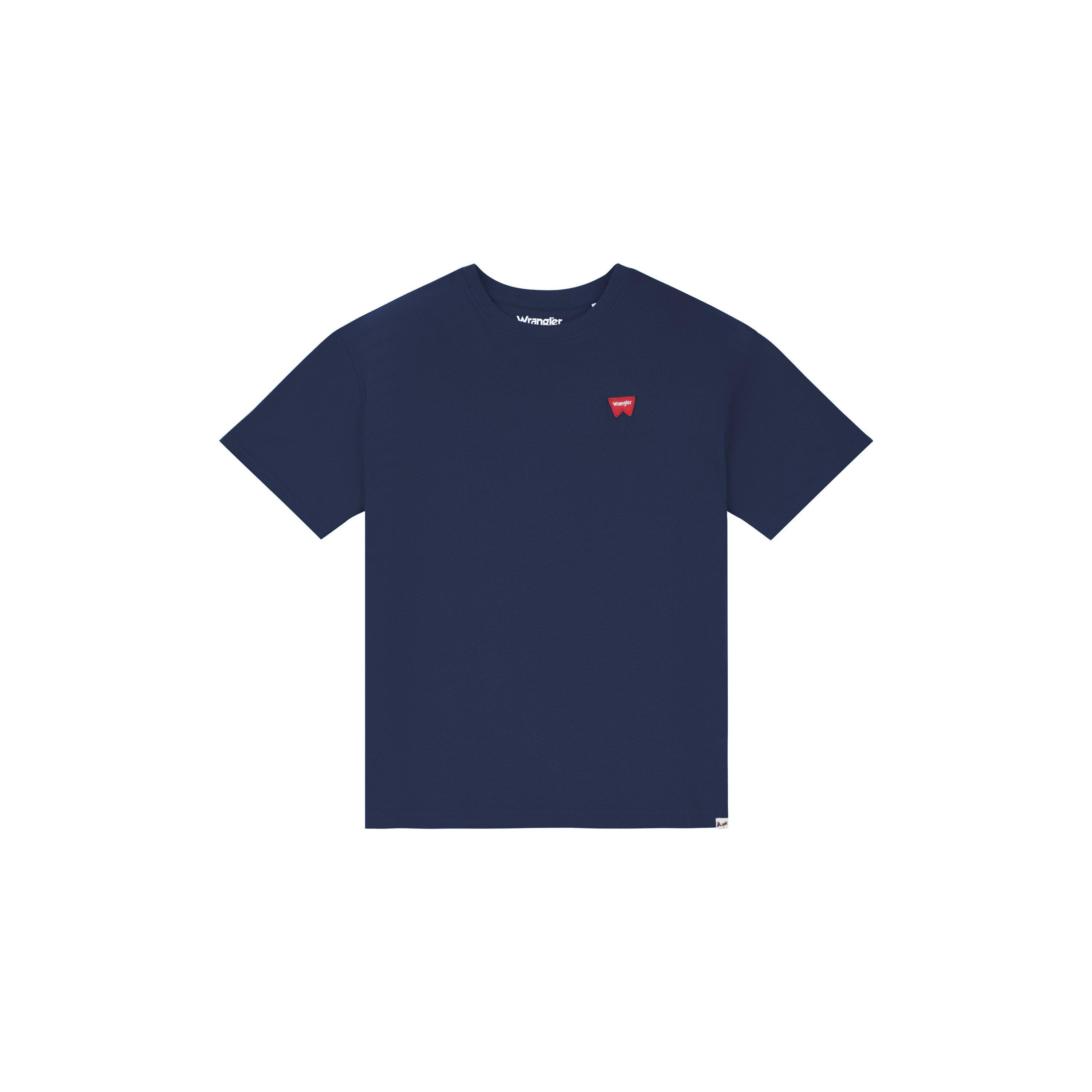 Wrangler Boys Kids' Festival Badge Regular Fit T-Shirt - Navy Blazer - 12-13Y