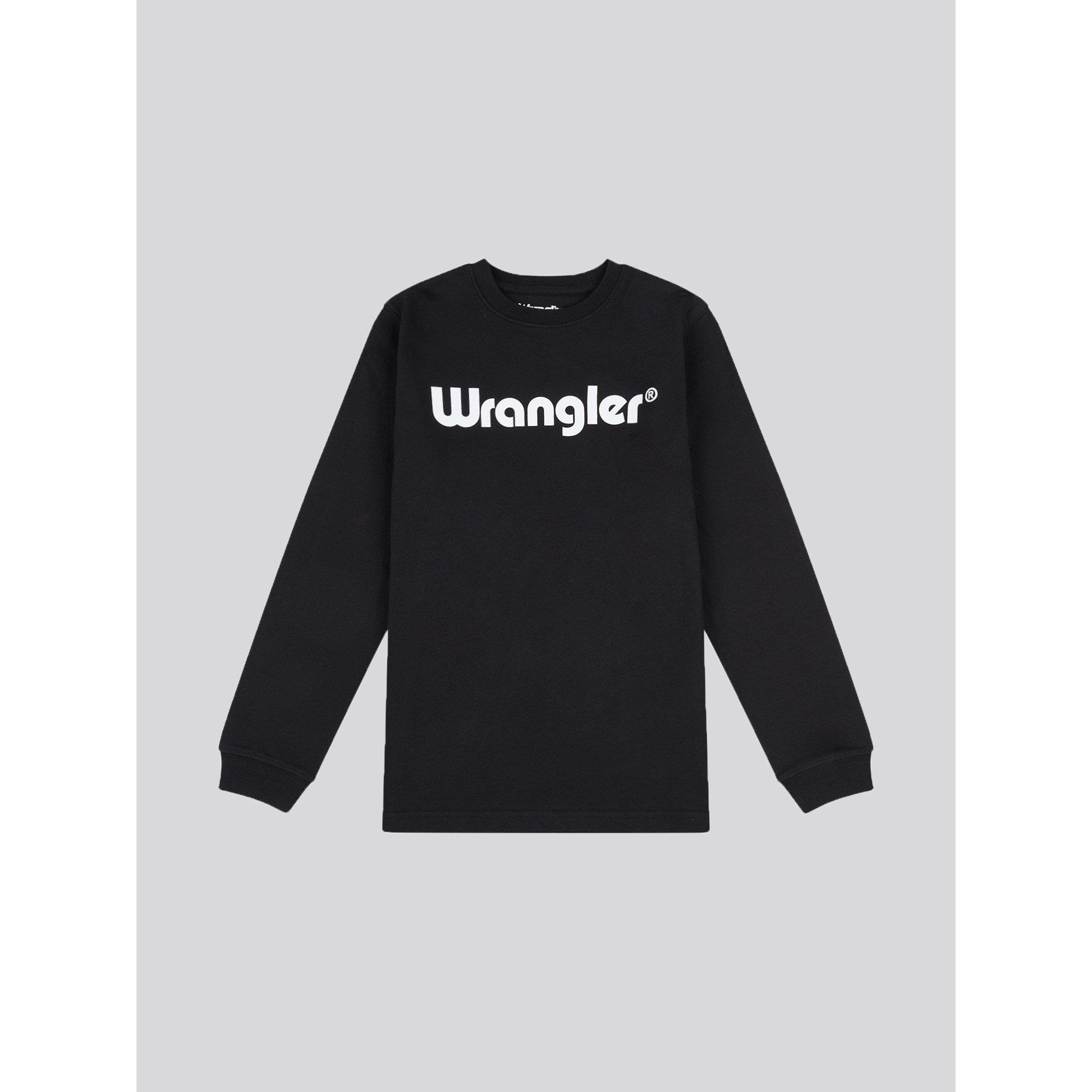 Black - Wrangler - Kids' Long-Sleeve T-Shirt - 1