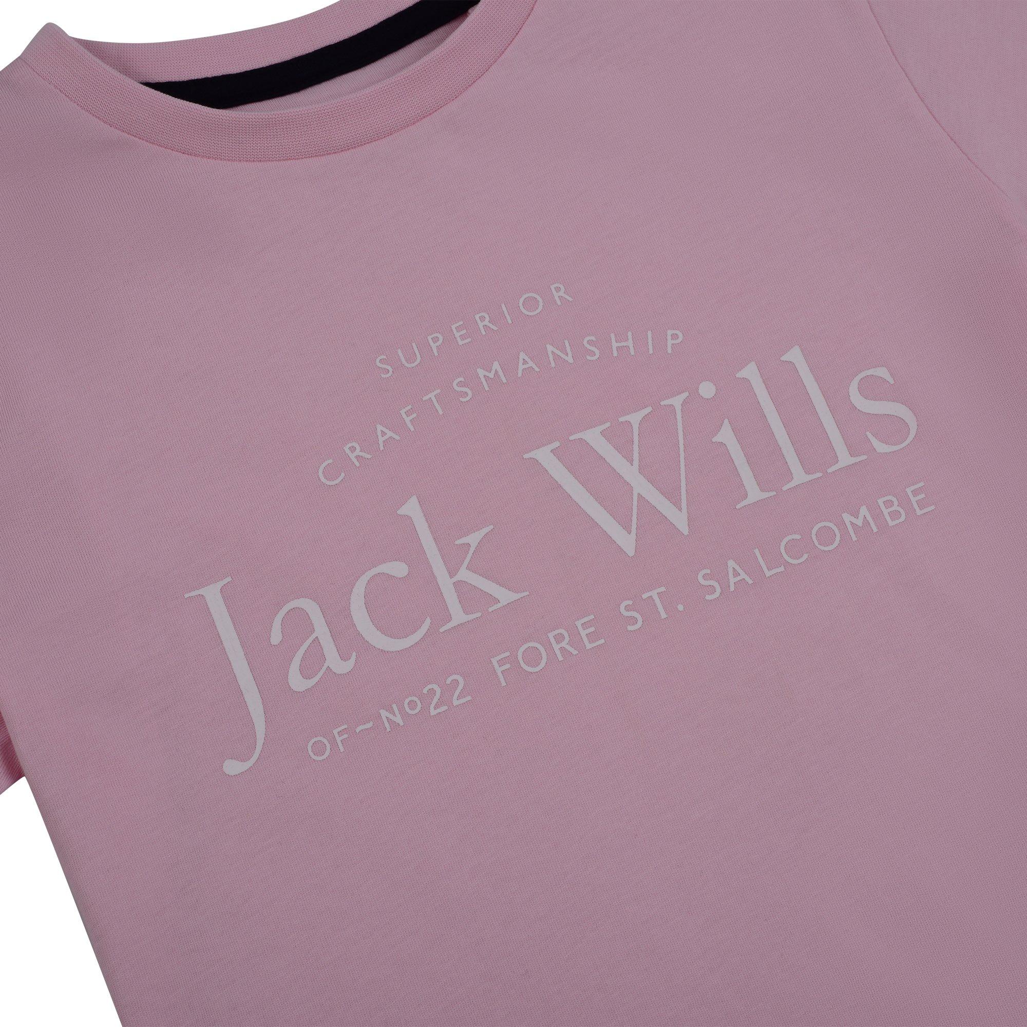 Pink Lady - Jack Wills - Jack Kids Girls Forstal Script Logo T-Shirt - 3