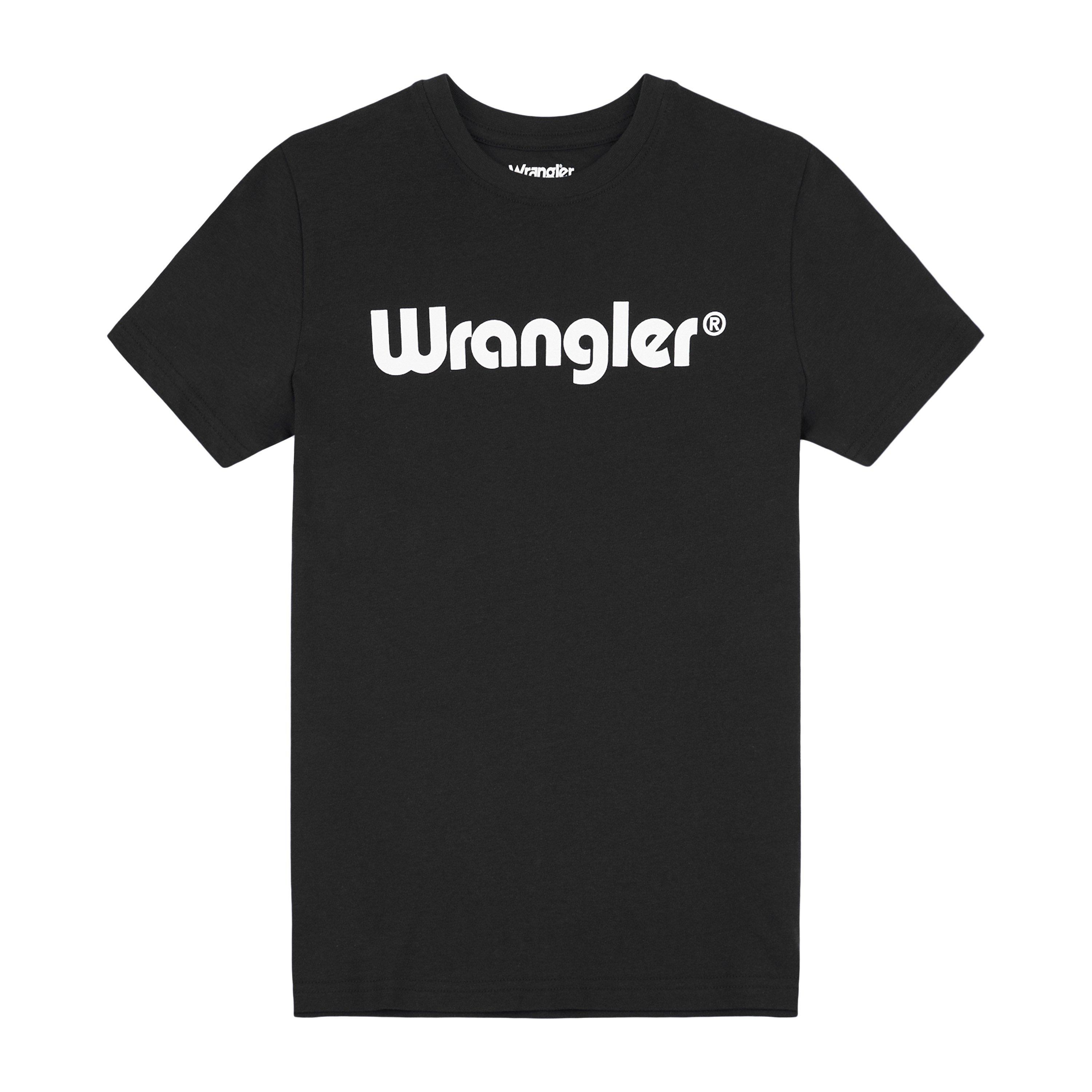 Black - Wrangler - Kids' Logo Regular Fit T-Shirt - 1
