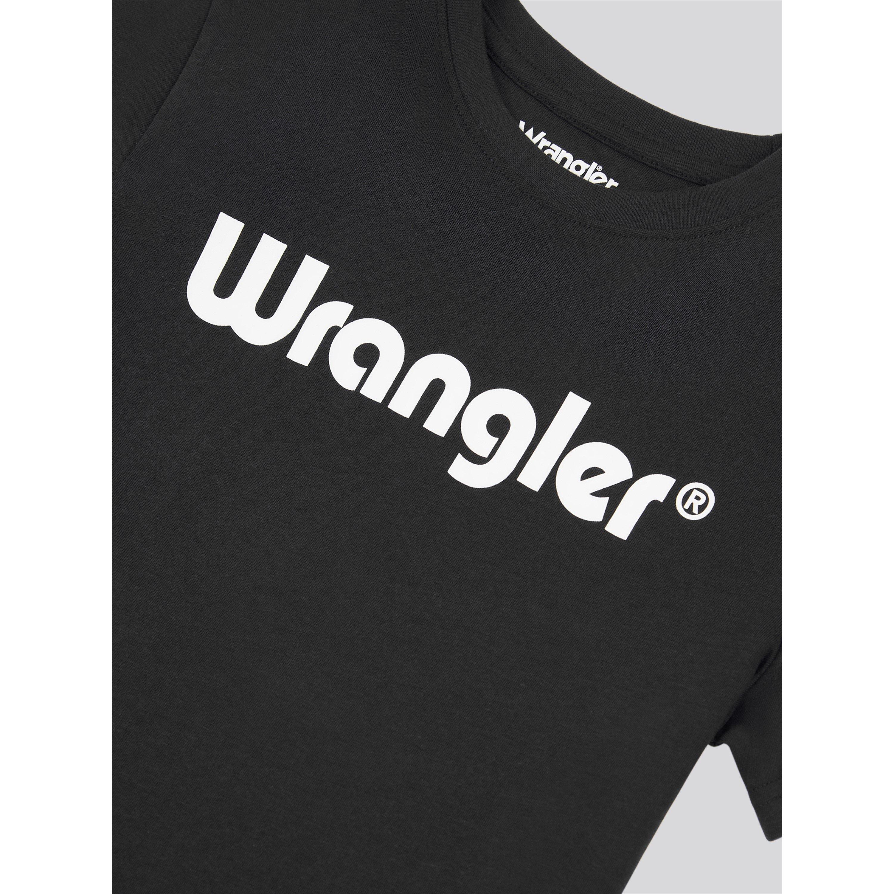 Black - Wrangler - Logo Regular Fit T-Shirt - 7