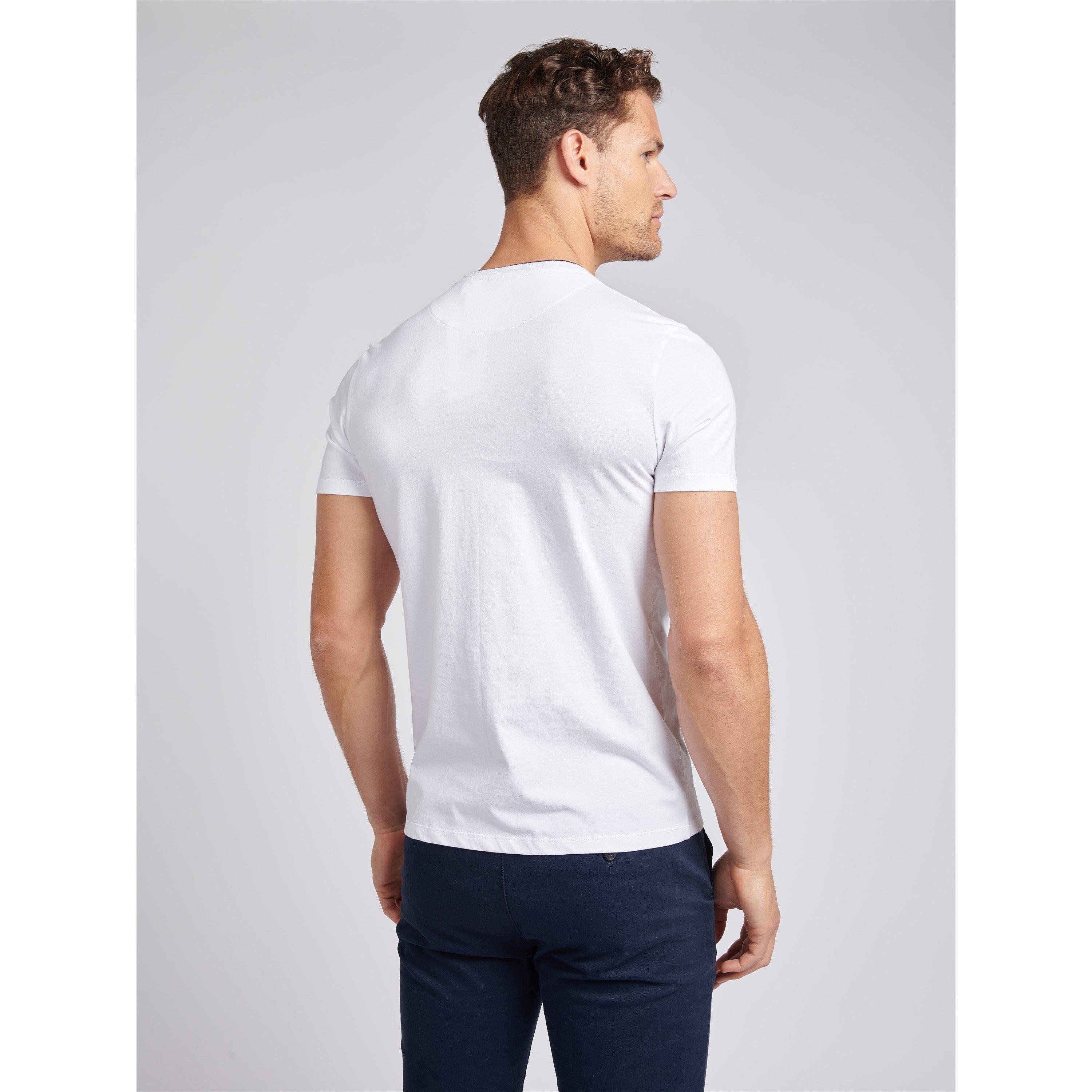 Helder Wit - US Polo Assn - USPA Life Double Horsemen Regular Fit T-Shirt - 2