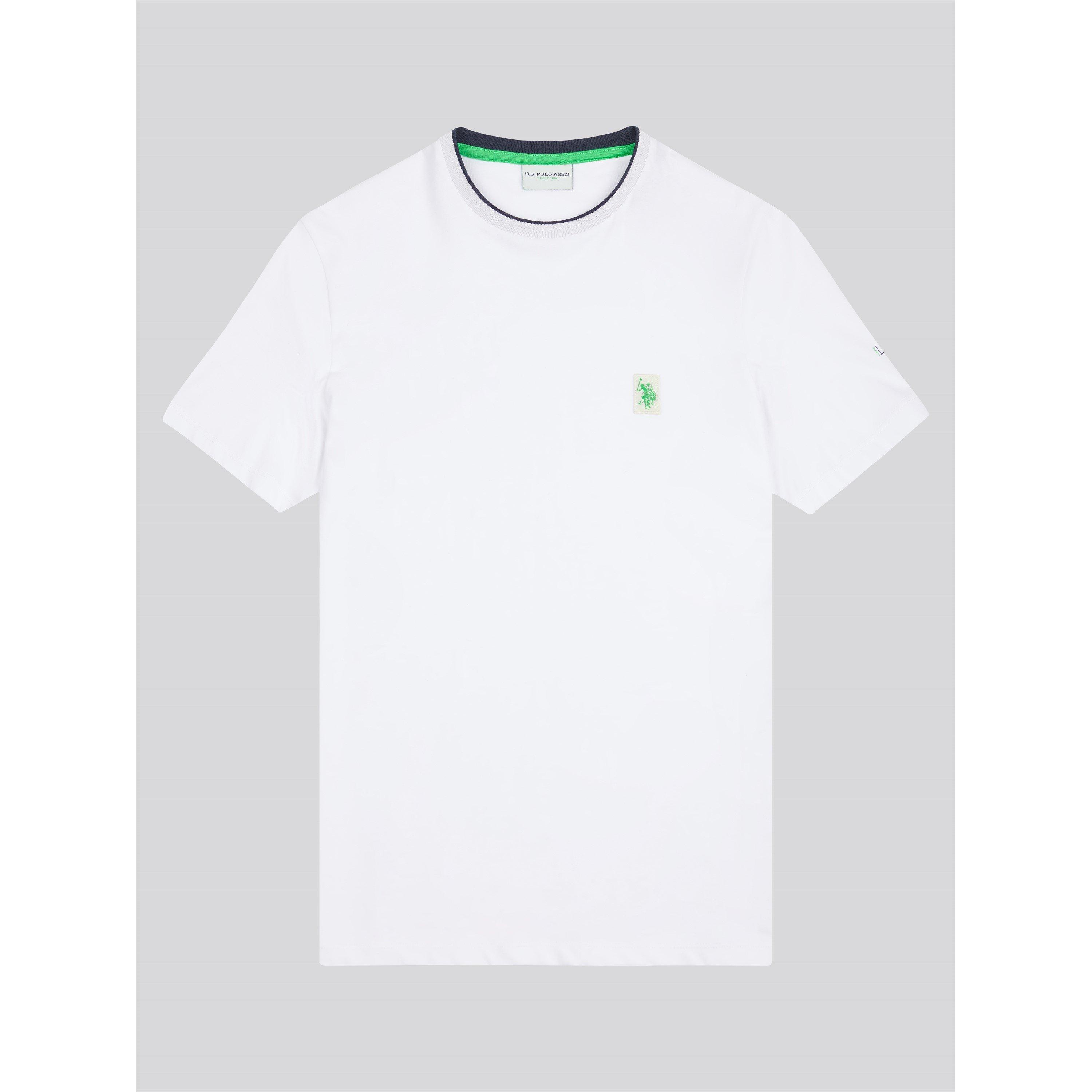 Helder Wit - US Polo Assn - USPA Life Double Horsemen Regular Fit T-Shirt - 5