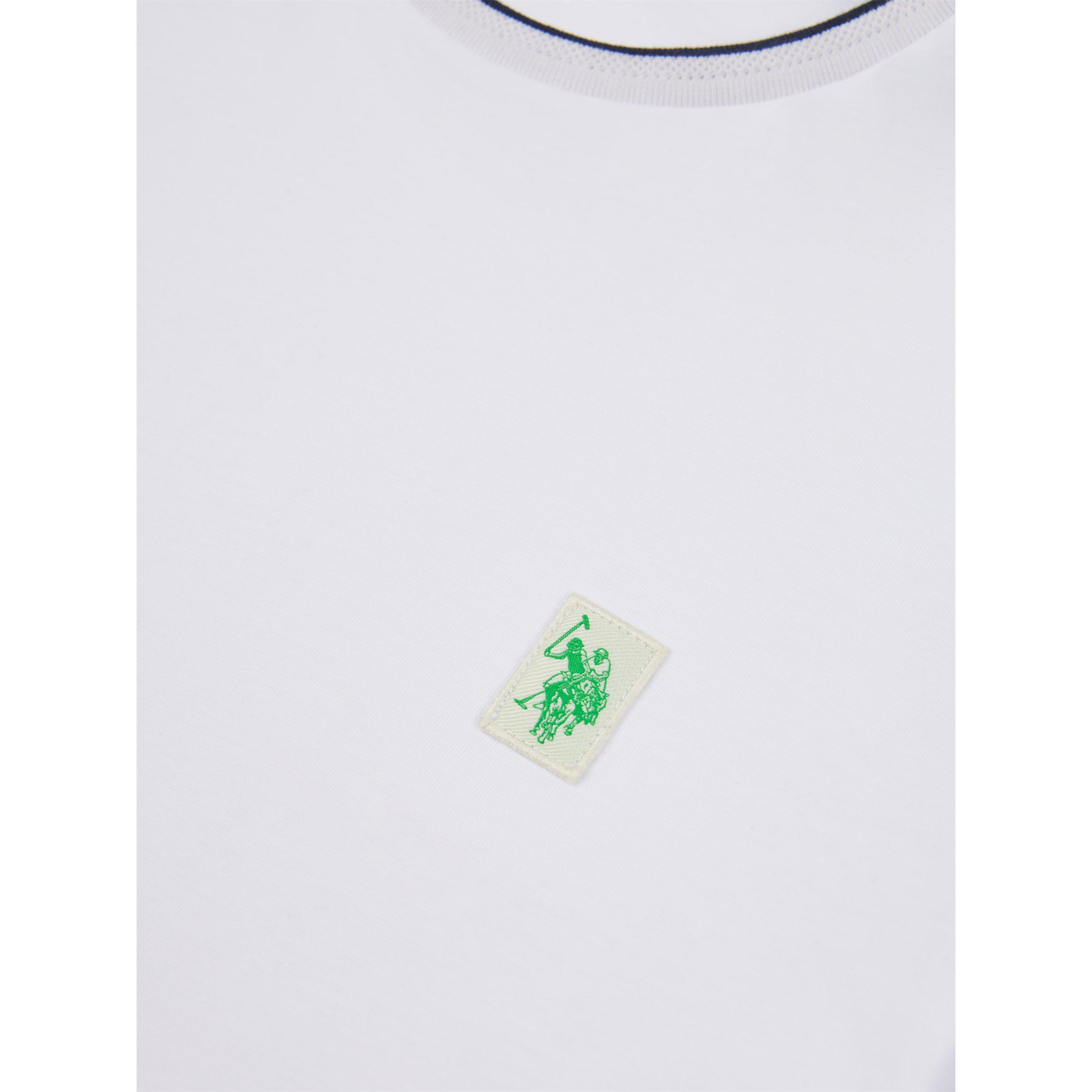 Helder Wit - US Polo Assn - USPA Life Double Horsemen Regular Fit T-Shirt - 6