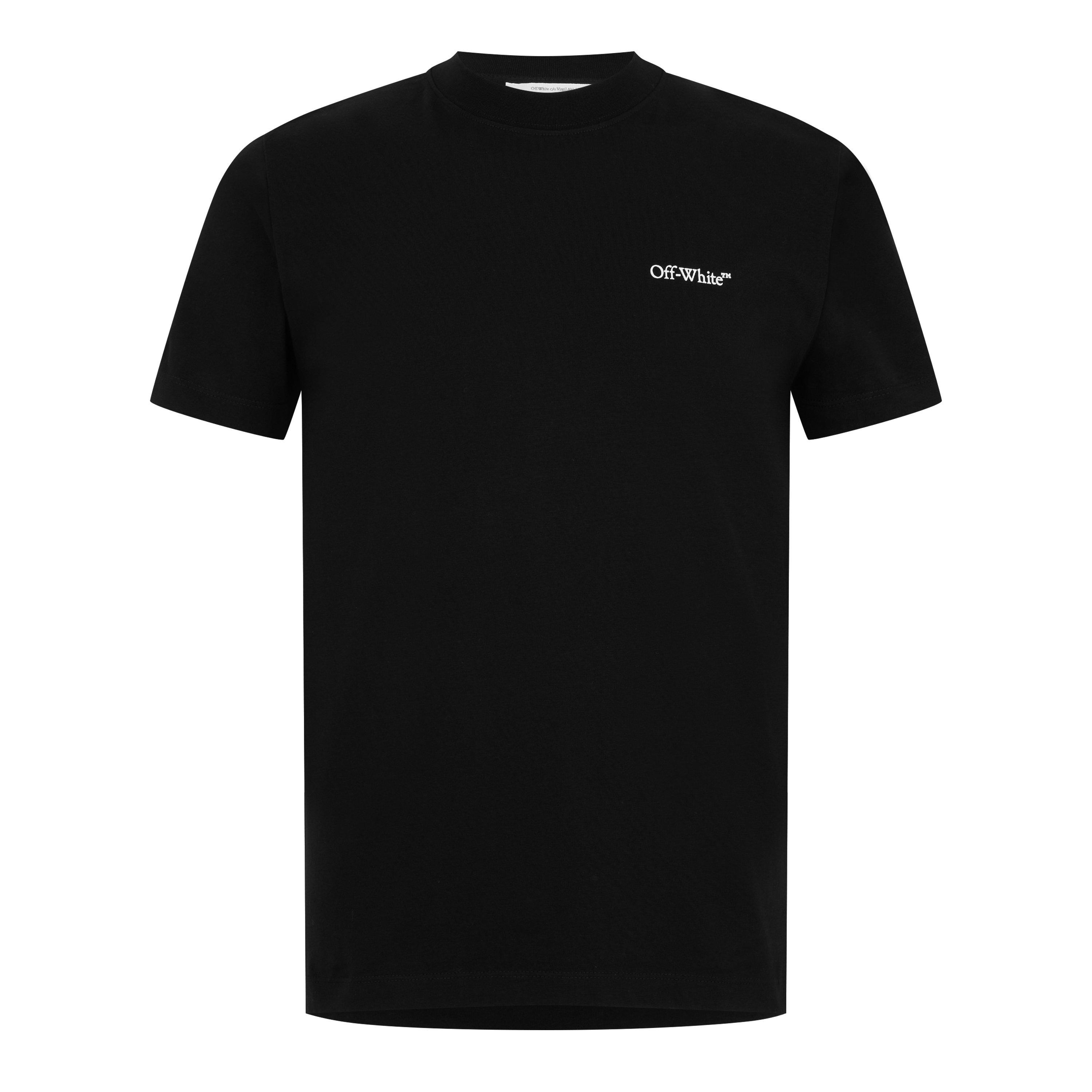 Off White Men's Logo Arrow Cotton Short Sleeve T-Shirt - Black - XS