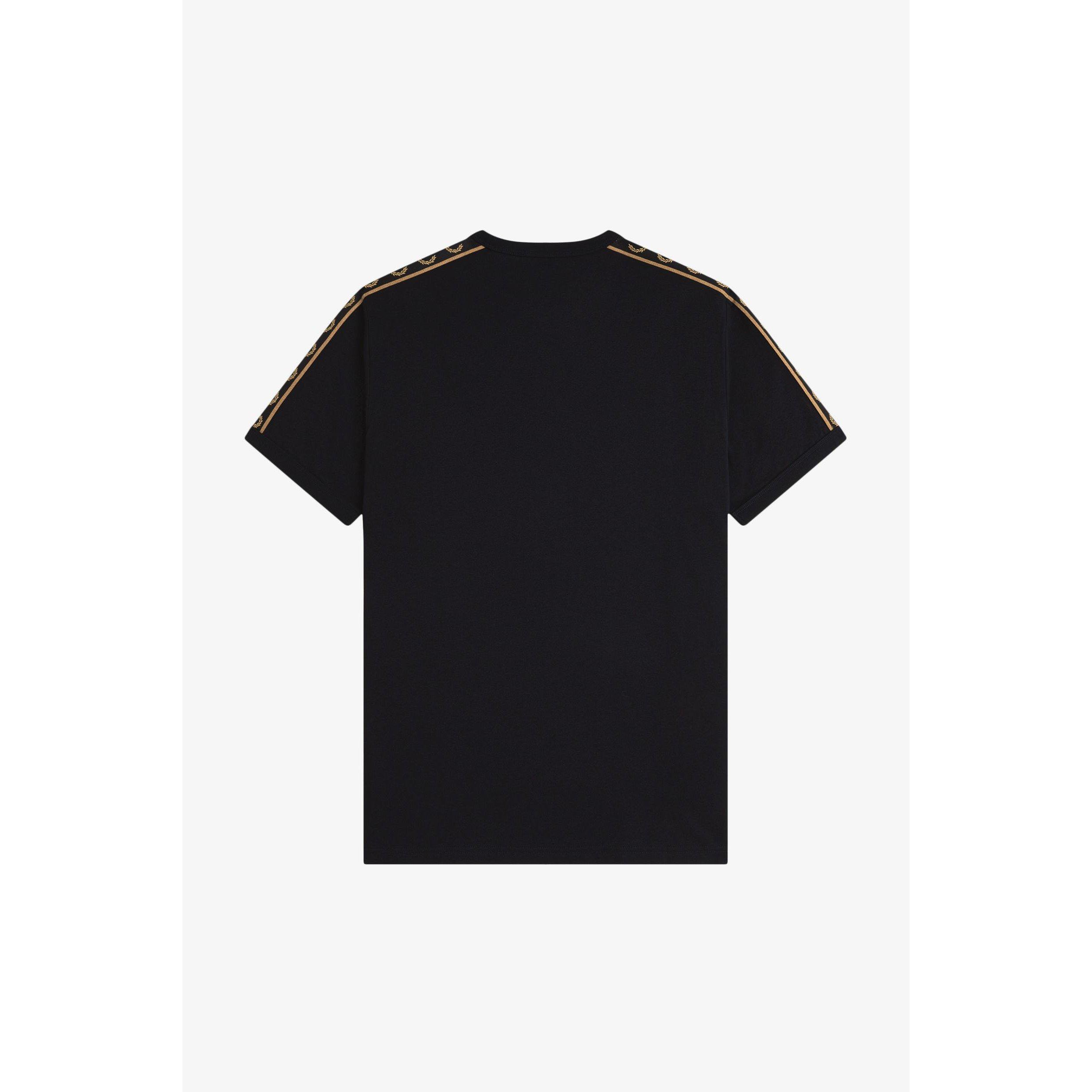 Black/Shade S77 - Fred Perry - Tape Tee - 2