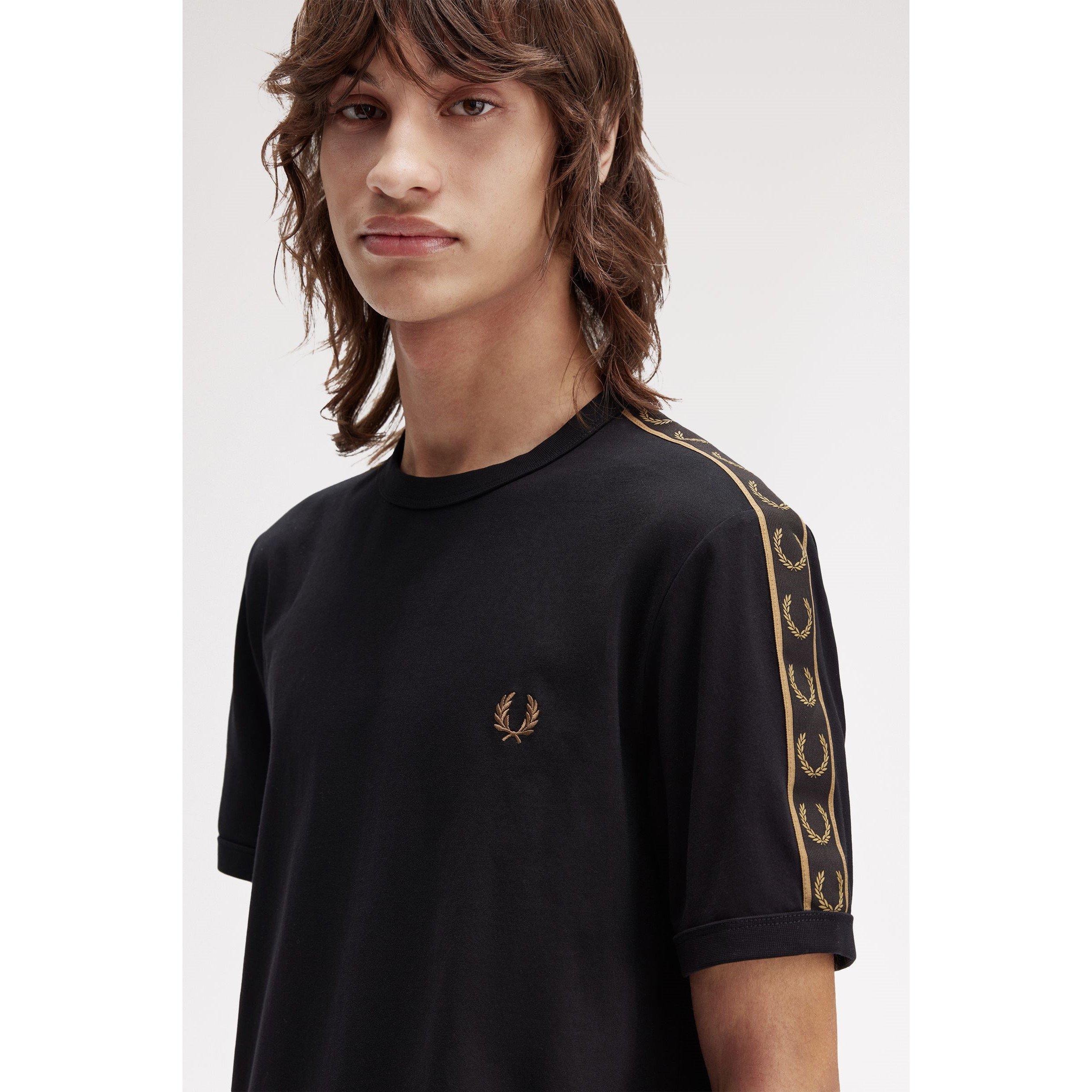 Black/Shade S77 - Fred Perry - Tape Tee - 5