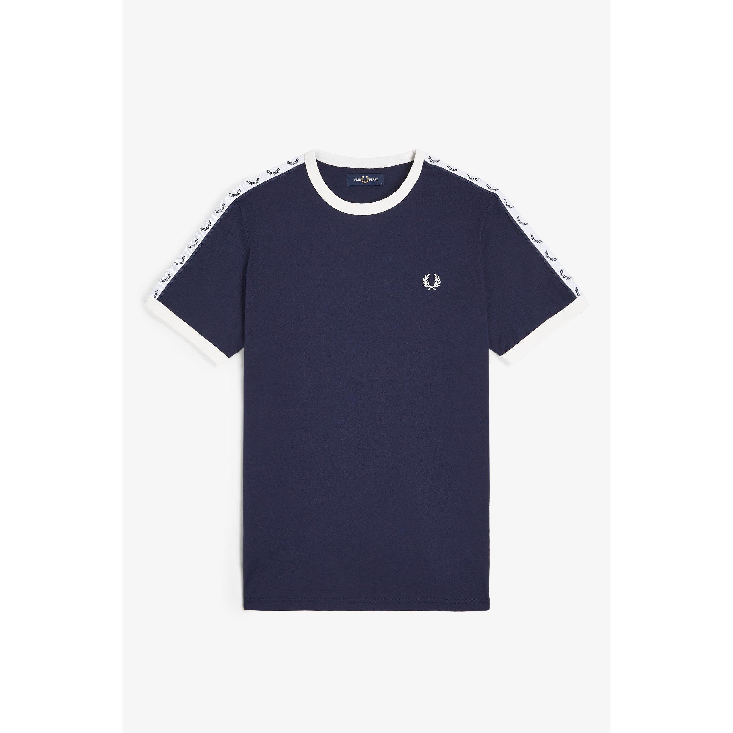 Carbon Blue 266 - Fred Perry - Tape Tee - 4
