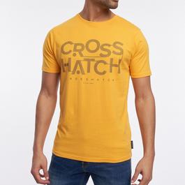 Crosshatch CH Logo Short Sleeve T Shirt Mens