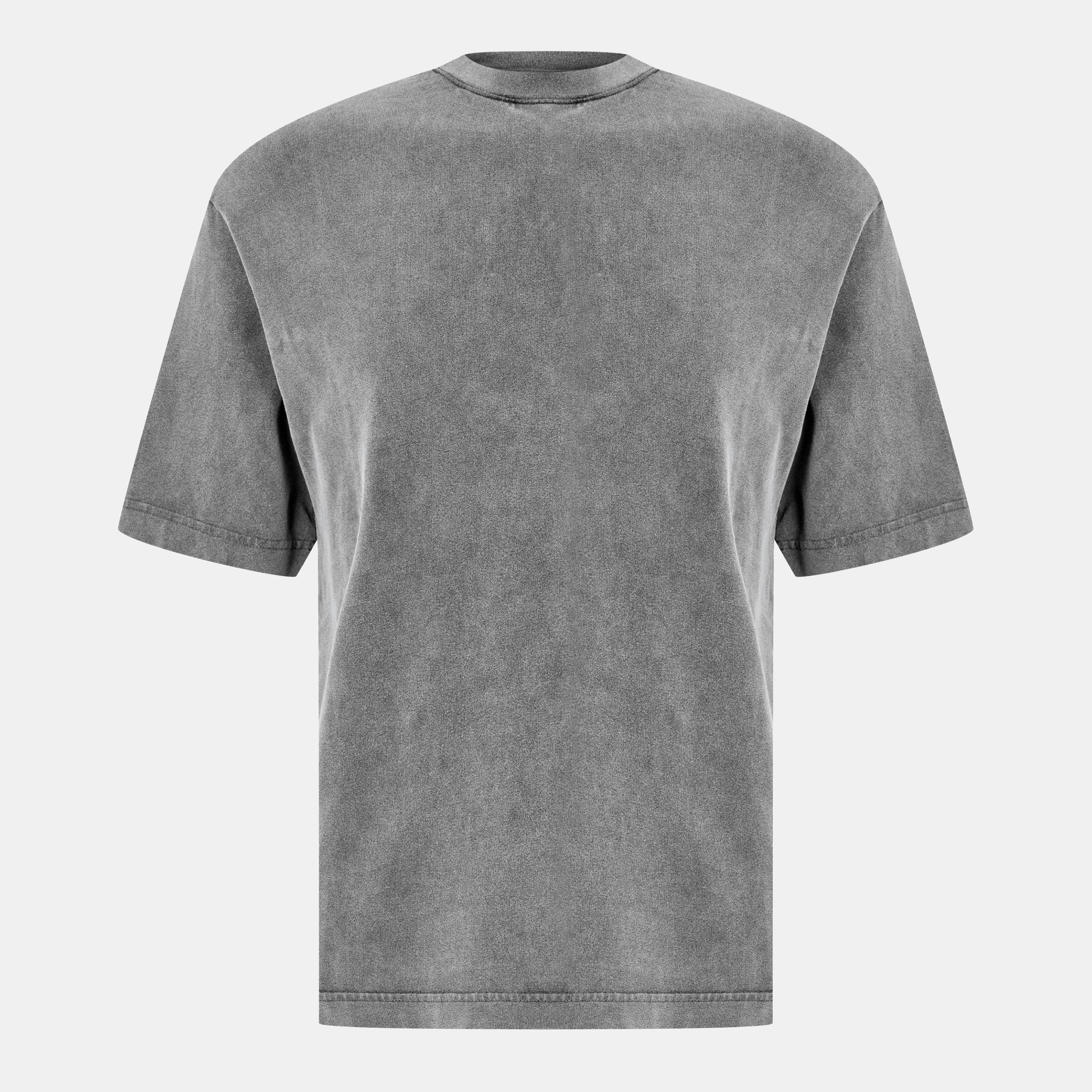 Faded Black - Acne Studios - Men's Relax Crew Oversized T-Shirt - 1