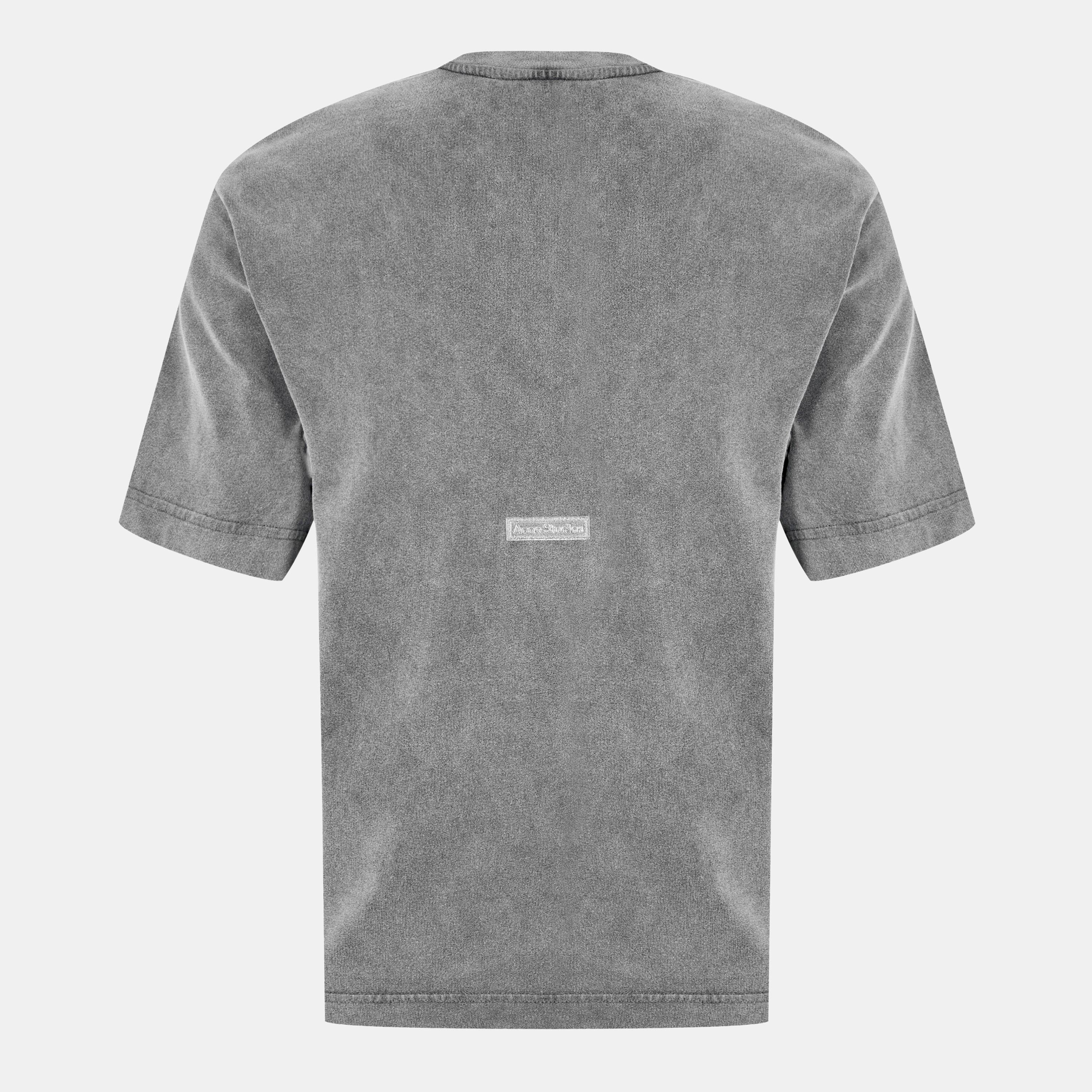 Faded Black - Acne Studios - Men's Relax Crew Oversized T-Shirt - 2