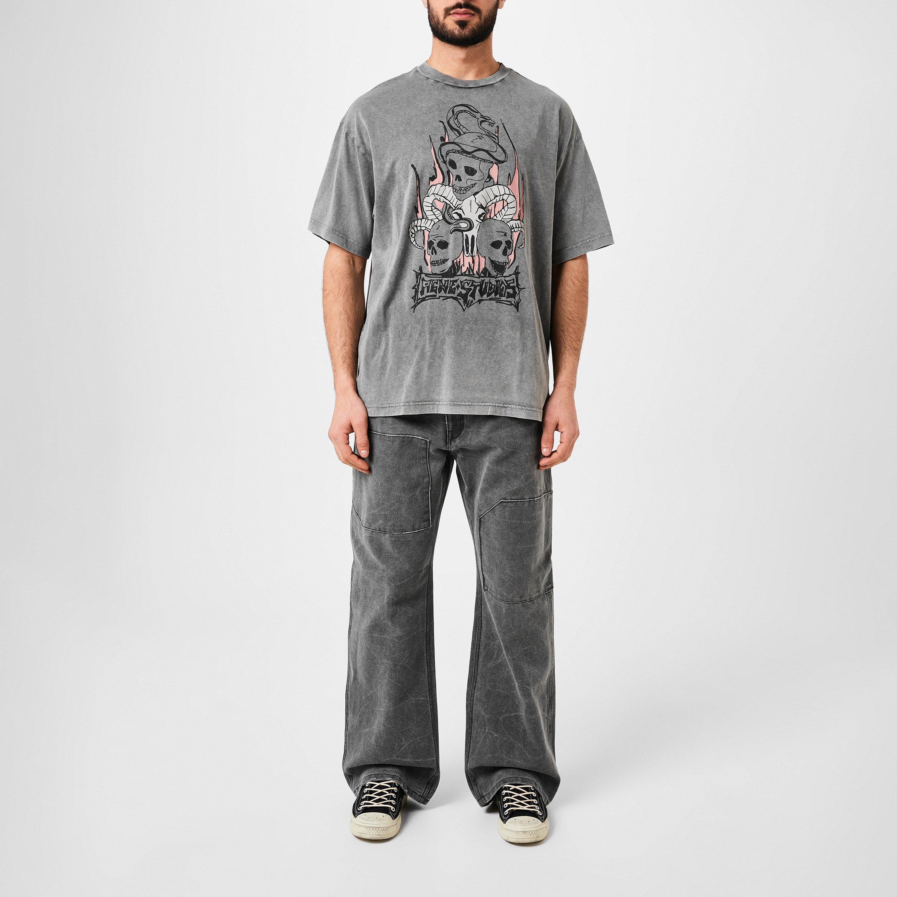 Black - Acne Studios - Skull T-Shirt - 5
