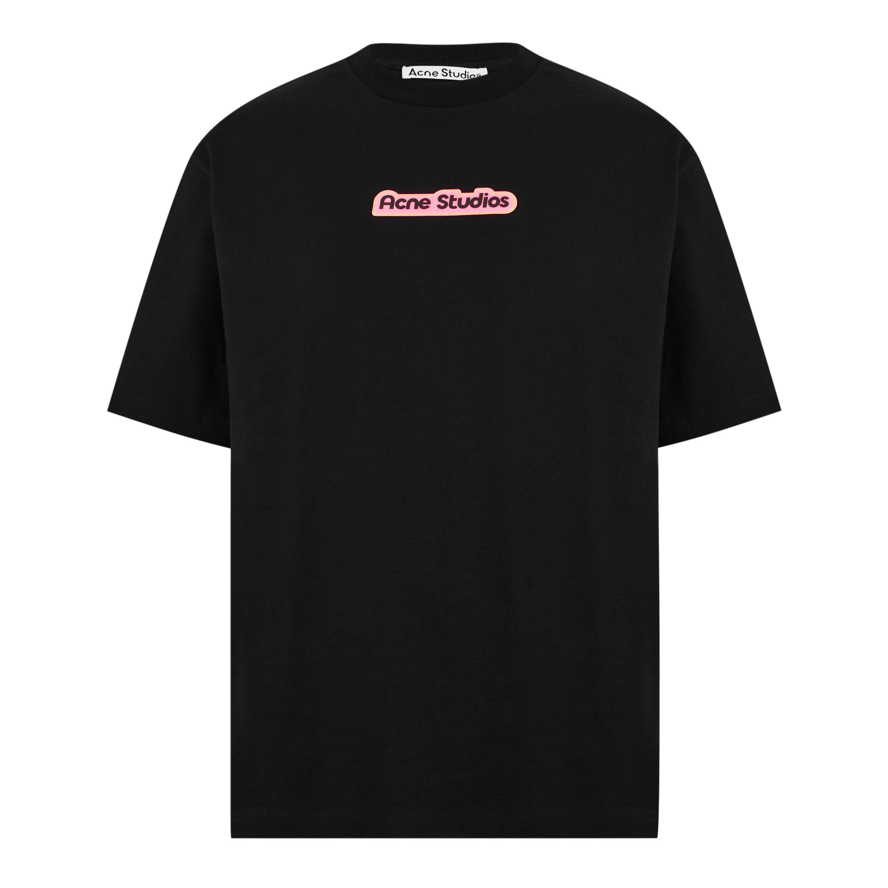 Black - Acne Studios - Men's Patch Logo Oversized T-Shirt - 5