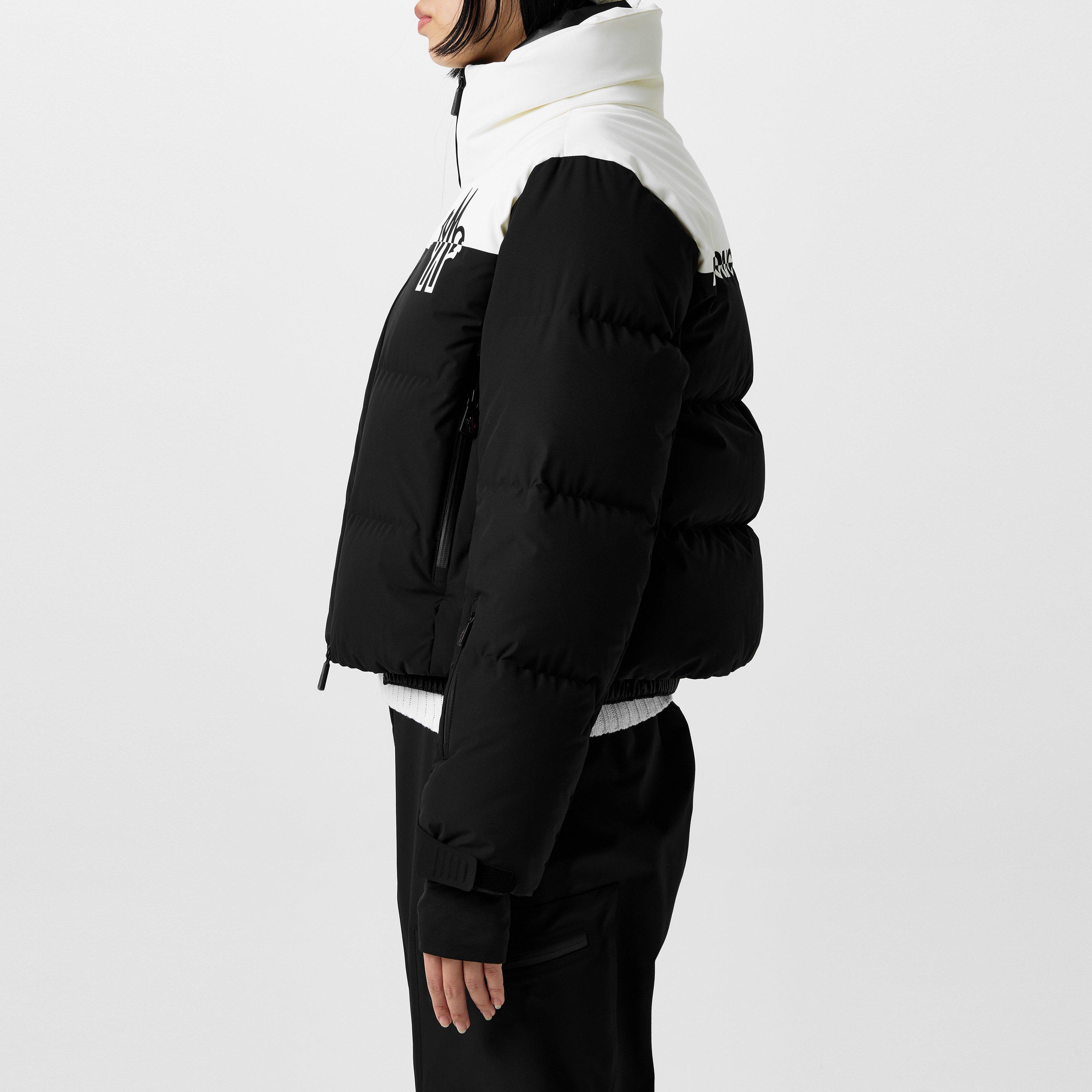 Black P90 - Moncler Grenoble - Women's Down-Filled Water Resistant Long Sleeve Short Puffer Jacket - 2