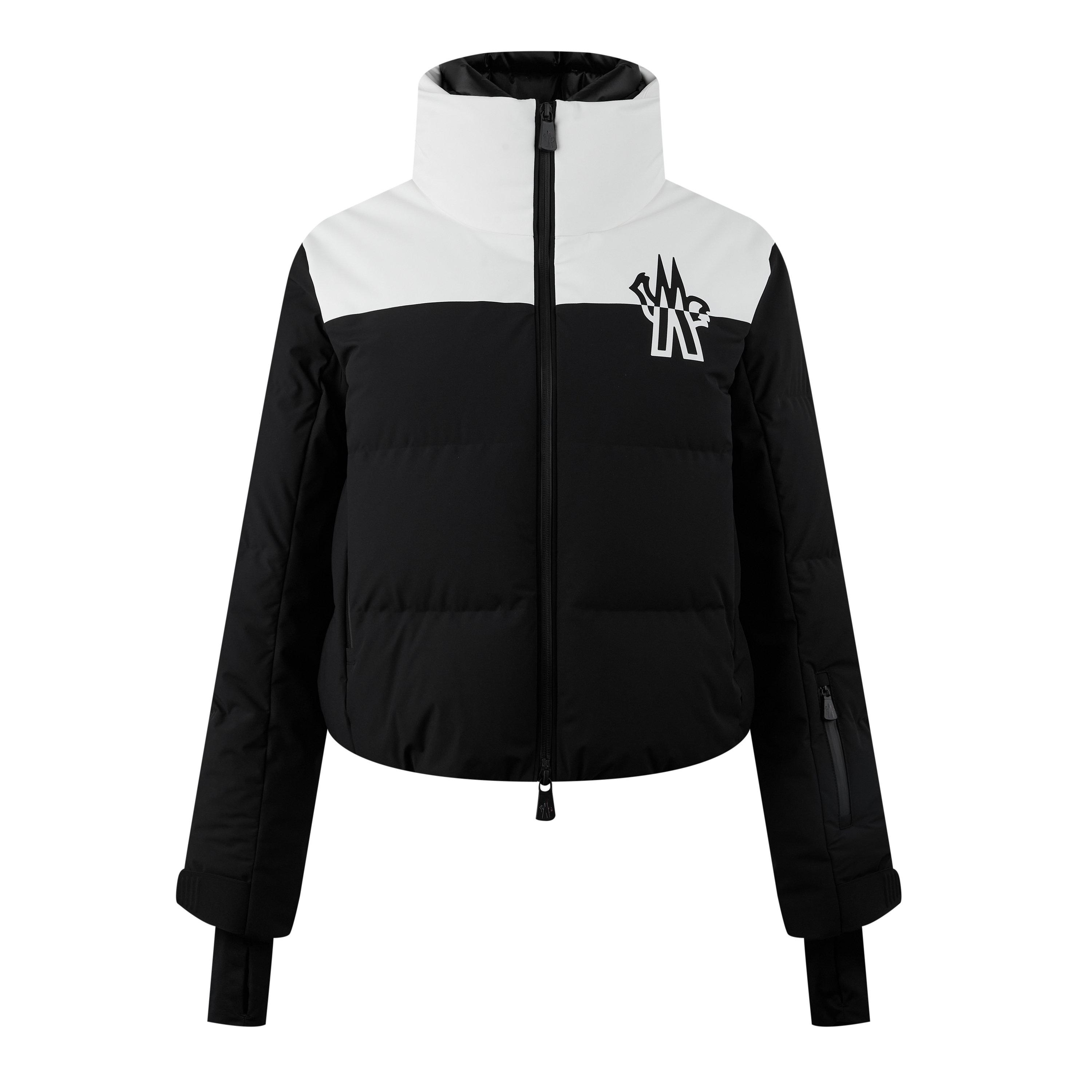 Black P90 - Moncler Grenoble - Women's Down-Filled Water Resistant Long Sleeve Short Puffer Jacket - 5