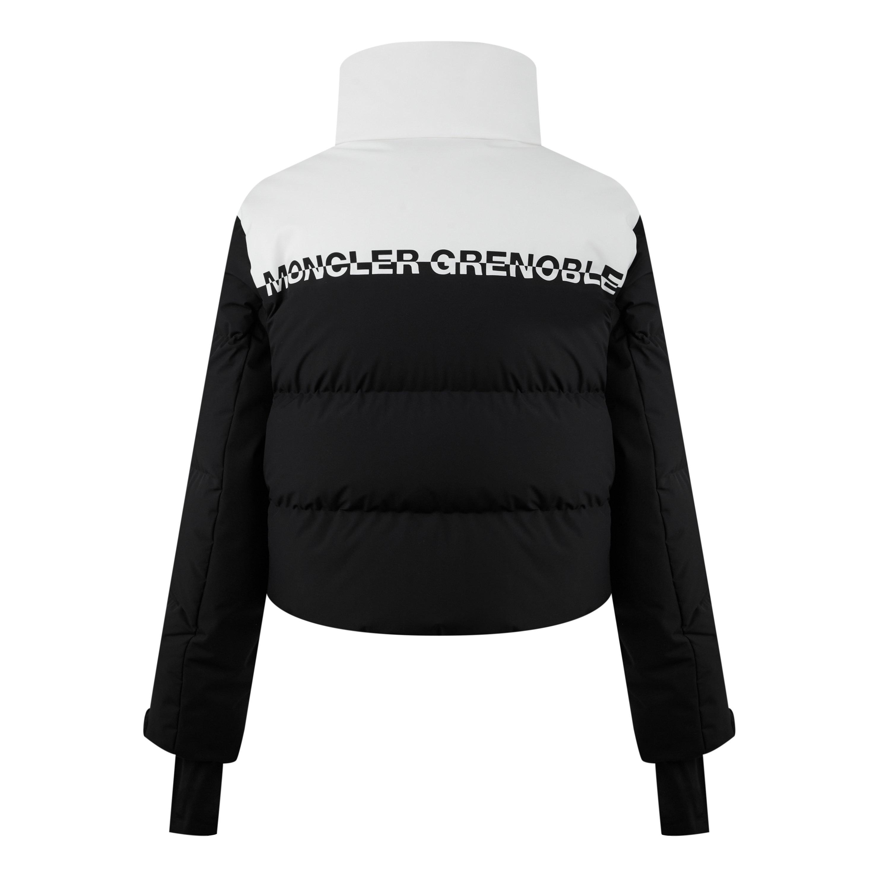 Black P90 - Moncler Grenoble - Women's Down-Filled Water Resistant Long Sleeve Short Puffer Jacket - 6