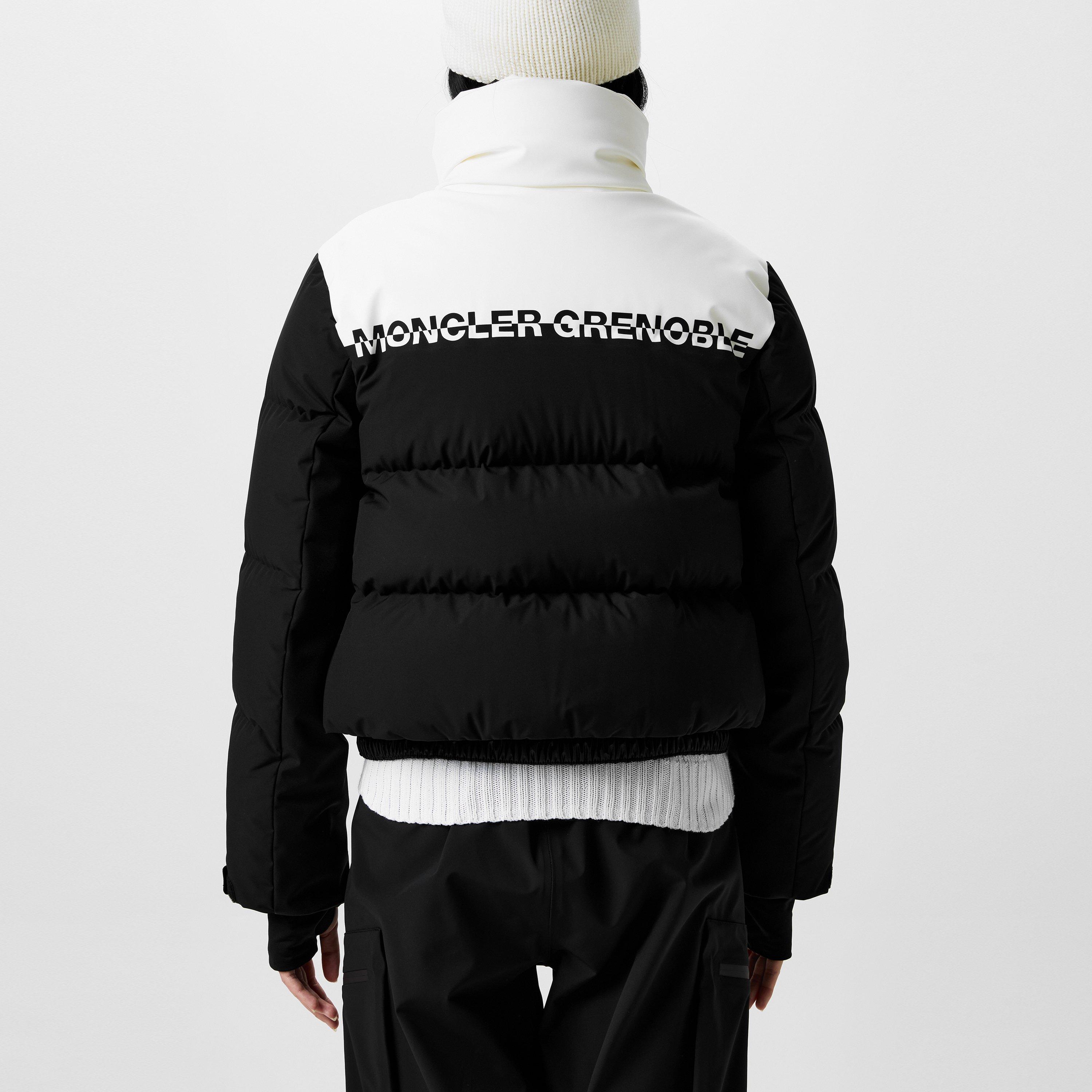 Black P90 - Moncler Grenoble - Women's Down-Filled Water Resistant Long Sleeve Short Puffer Jacket - 3