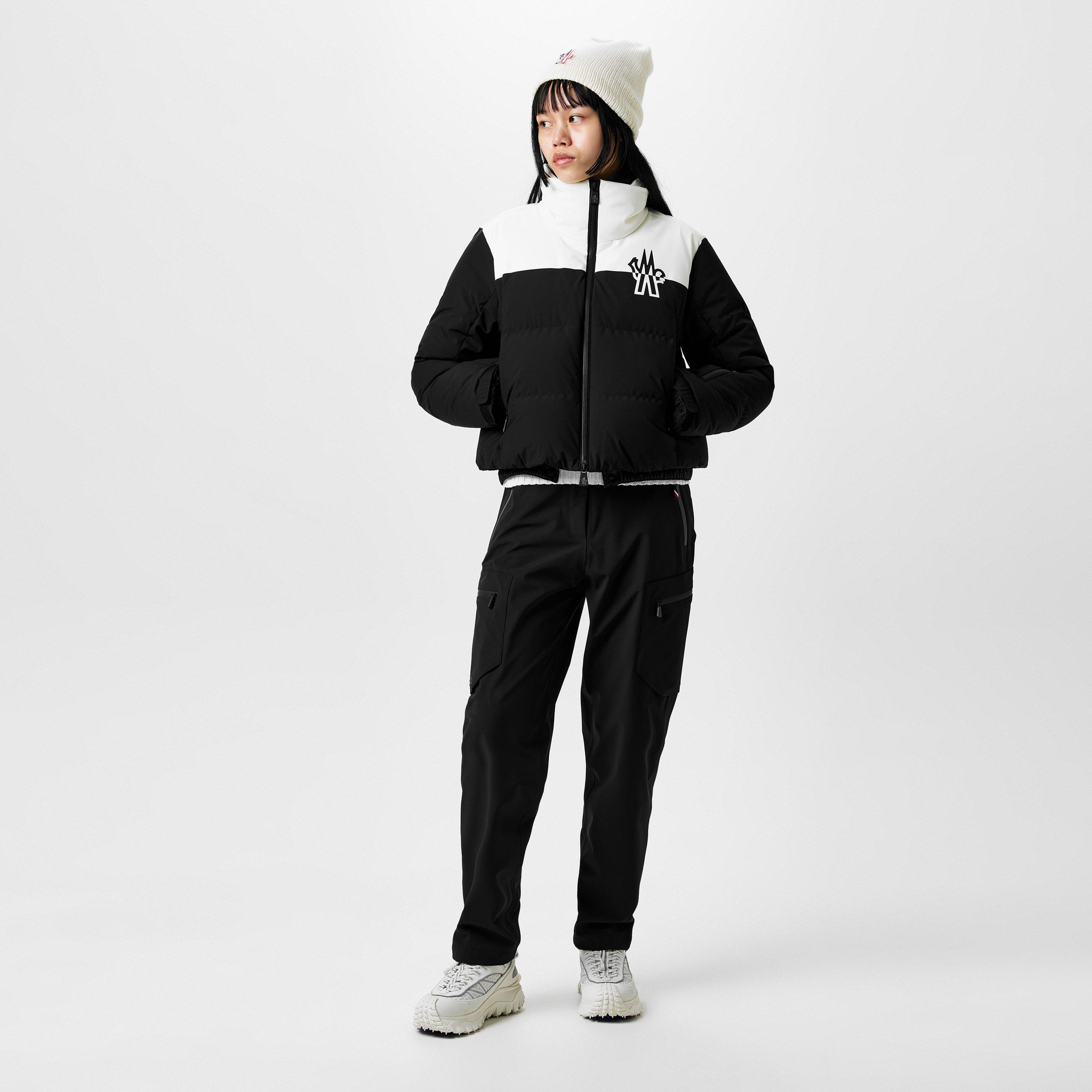 Black P90 - Moncler Grenoble - Women's Down-Filled Water Resistant Long Sleeve Short Puffer Jacket - 4