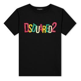 DSquared2 Logo T Shirt Juniors