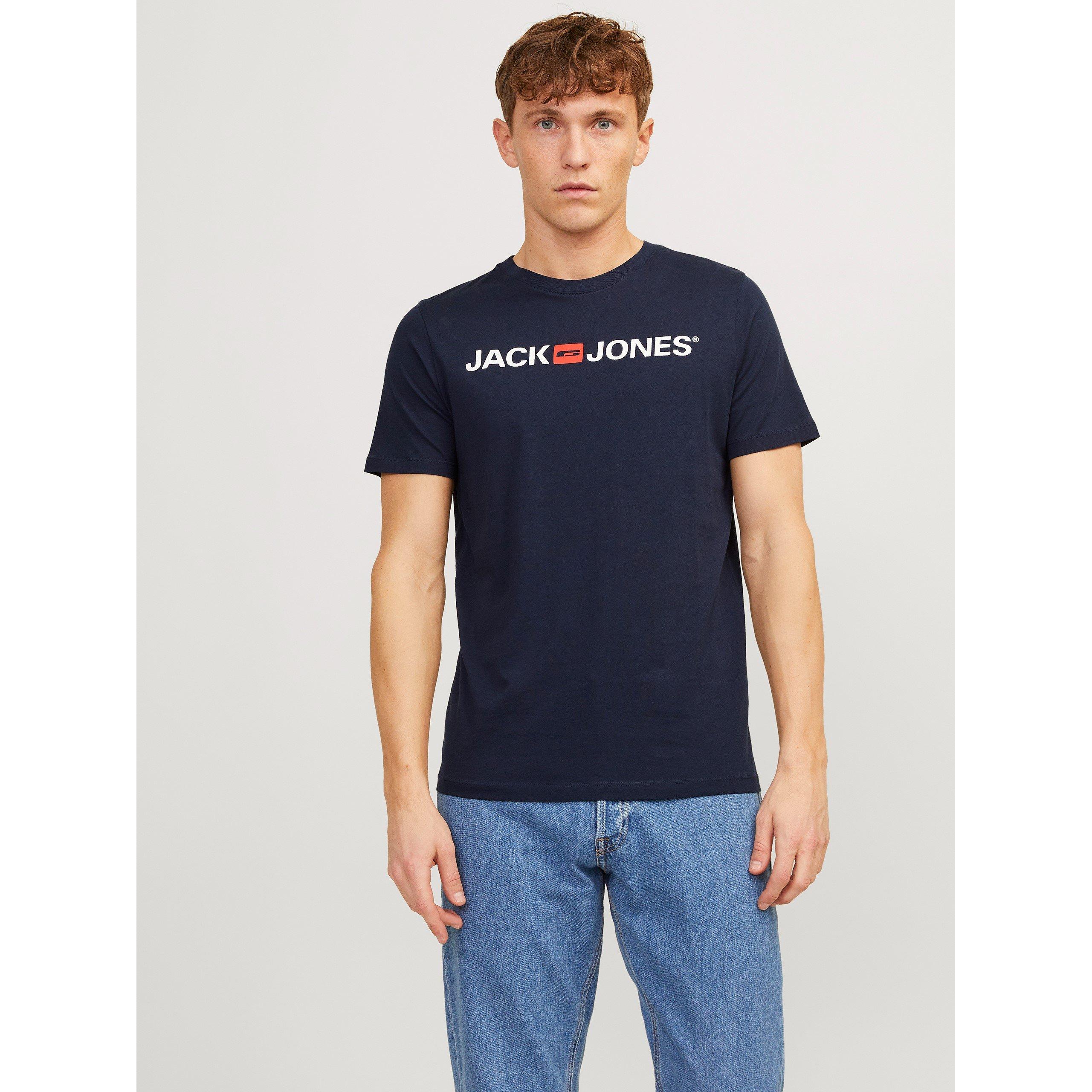 Weiß - Jack and Jones - Corp Logo 3-Pack T-Shirt Mens - 2