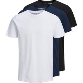 Jack and Jones Basic 3 Pack T Shirt Mens