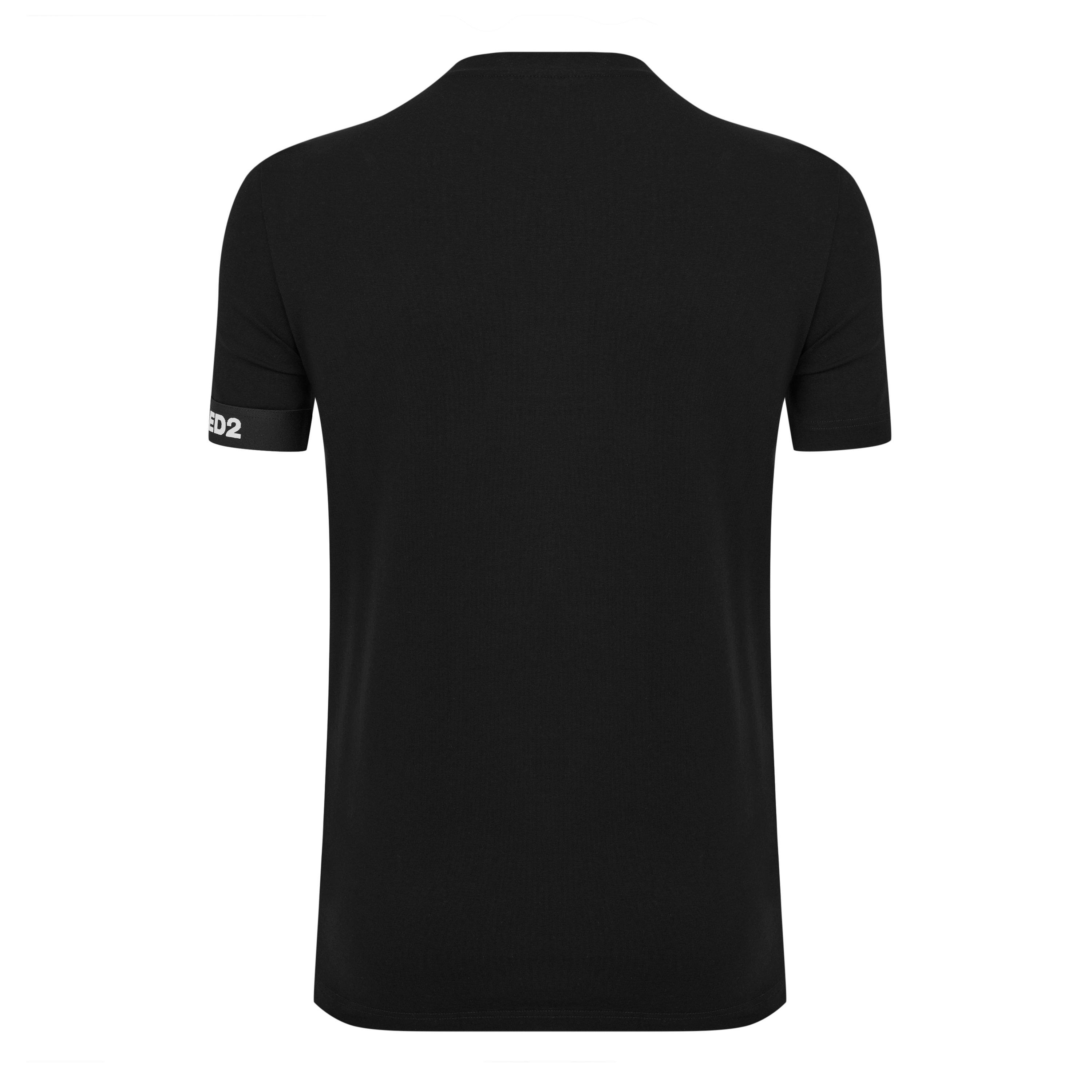 Black - DSquared2 - Logo Band T-Shirt - 2