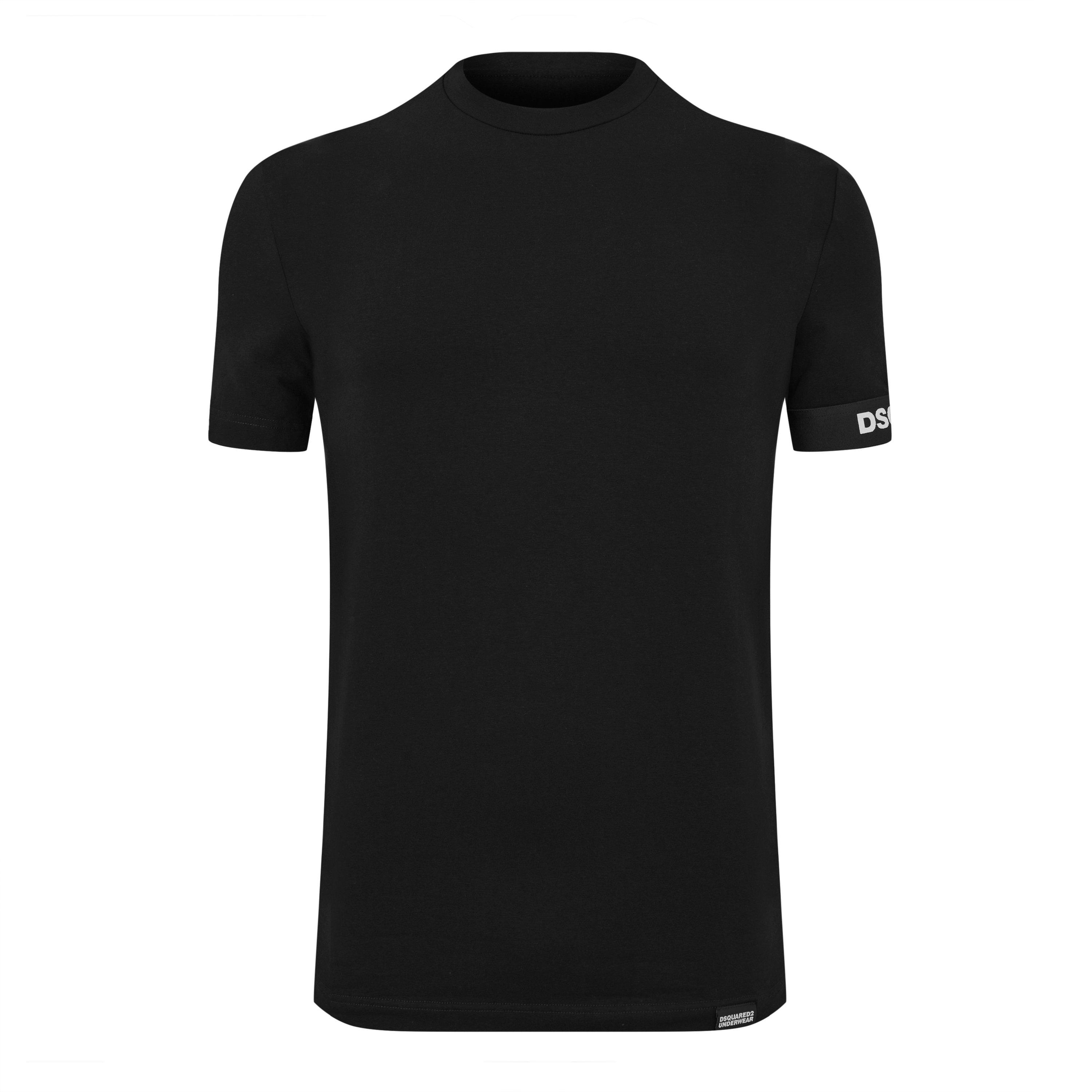 Black - DSquared2 - Logo Band T-Shirt - 7